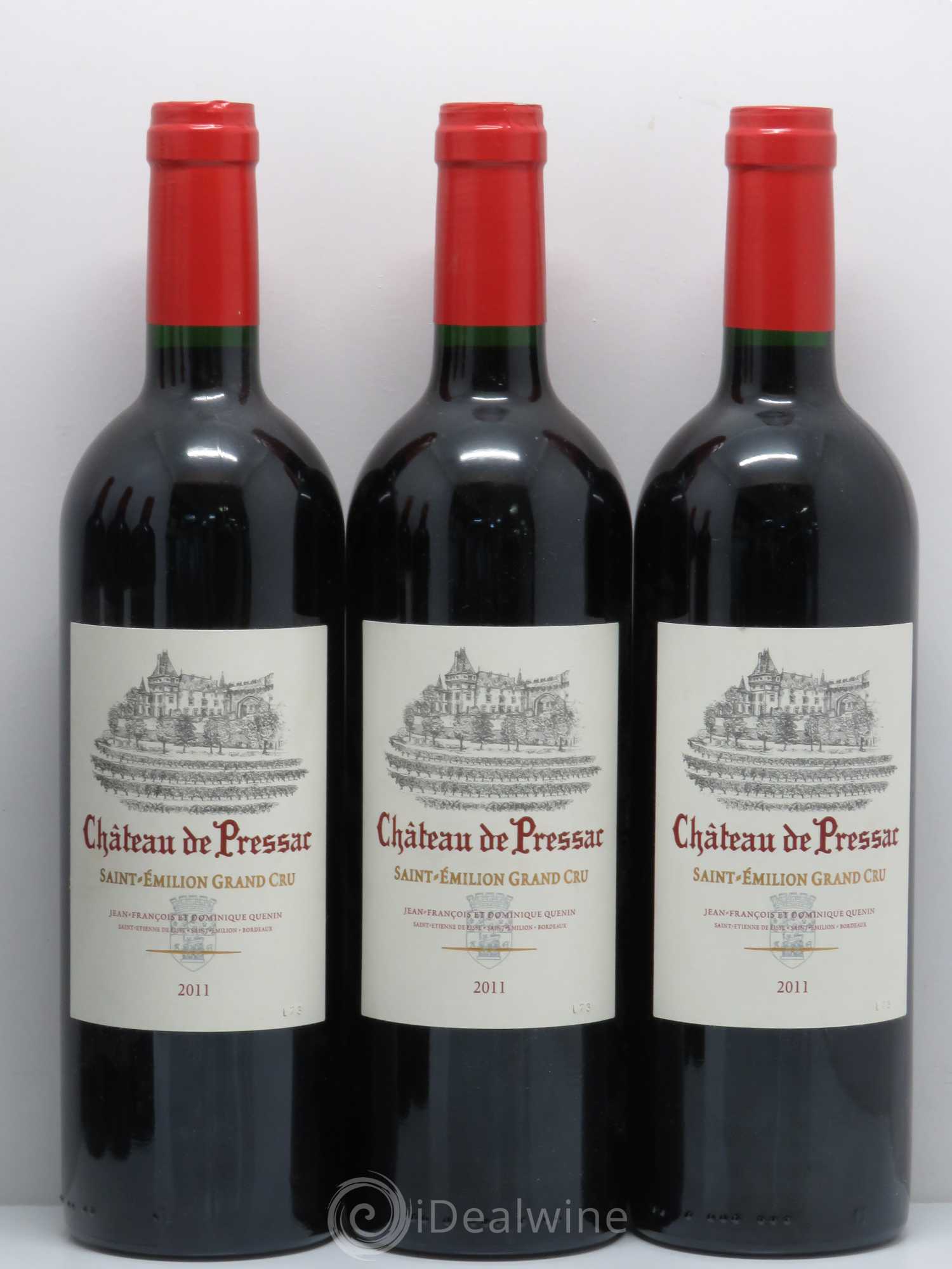 Château de Pressac Grand Cru Classé 2011 - Lot de 6 bouteilles - 1