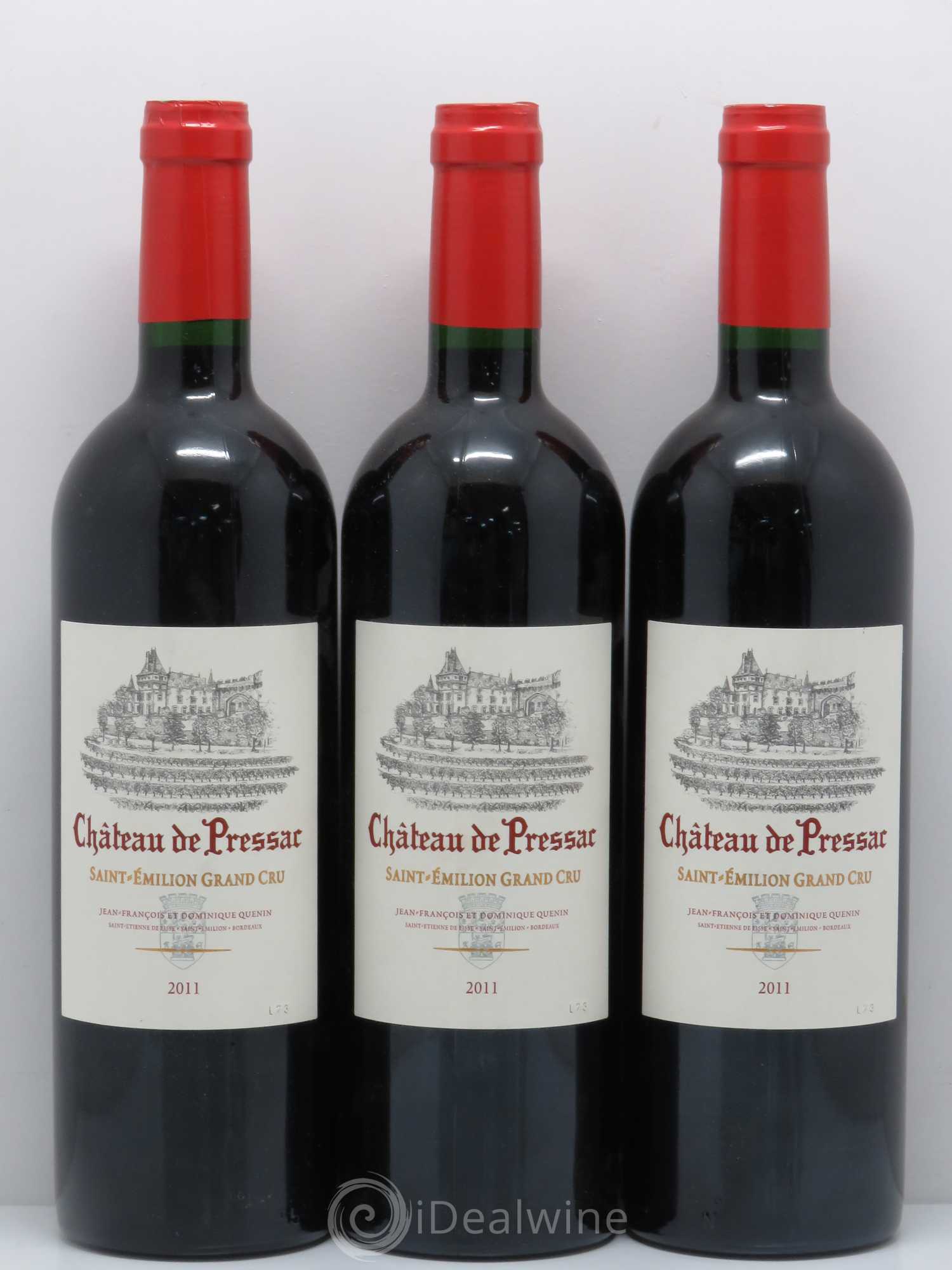 Château de Pressac Grand Cru Classé 2011 - Lot de 6 bouteilles - 2