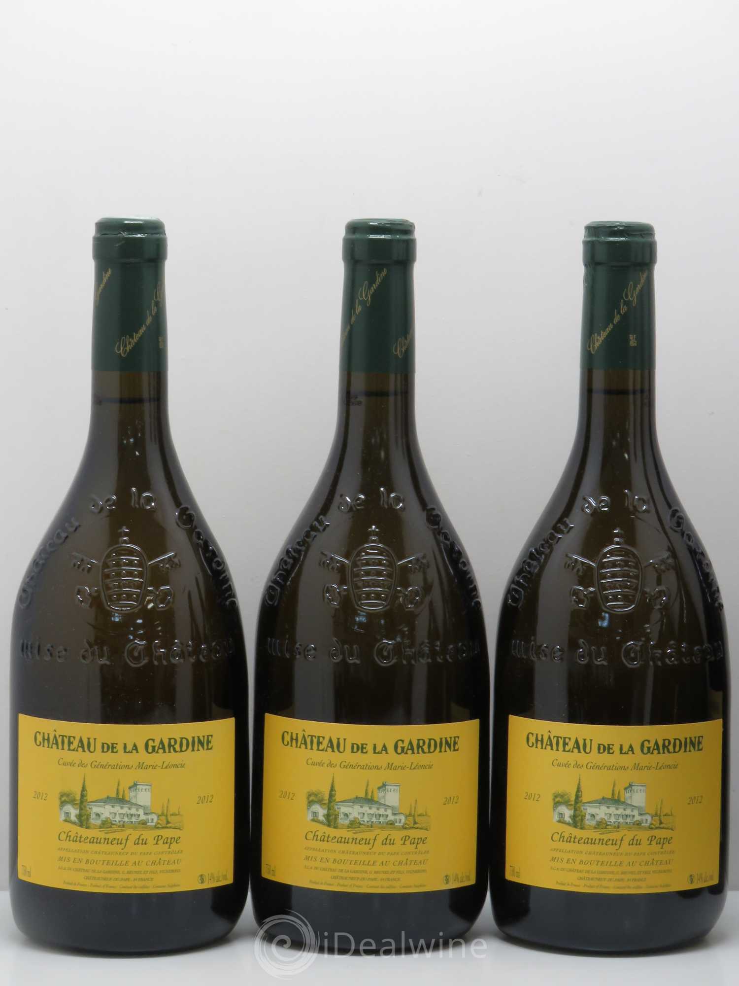 Châteauneuf-du-Pape La Gardine Cuvée des Générations Marie Léoncie Famille Brunel 2012 - Lot de 6 bouteilles - 1