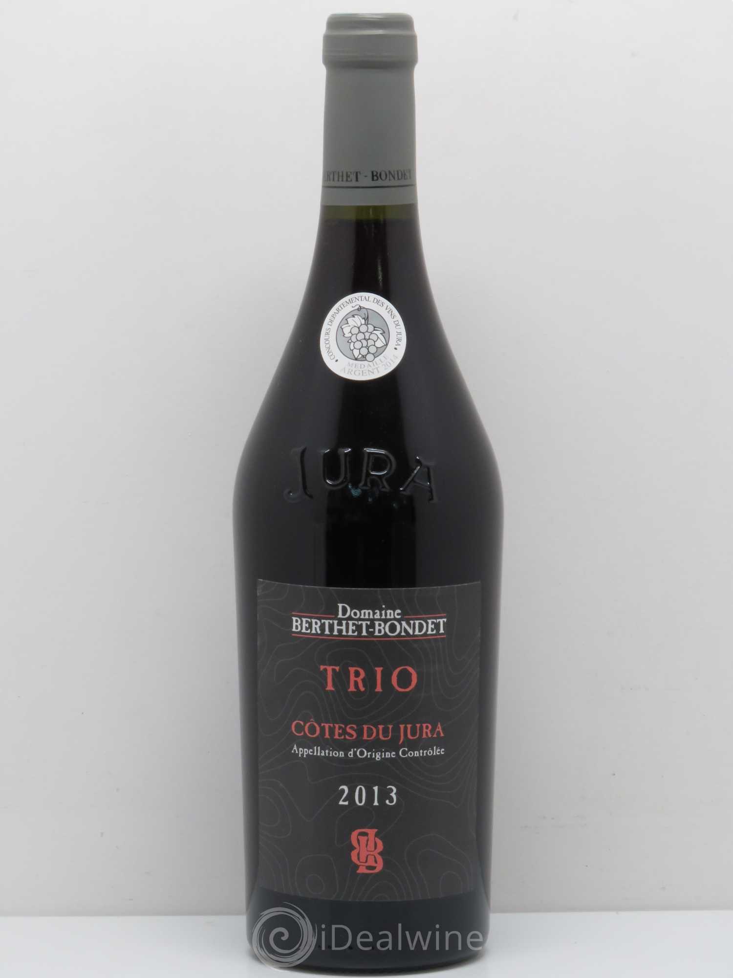 Côtes du Jura Trio Berthet-Bondet 2013 - Lot de 1 bouteille - 0