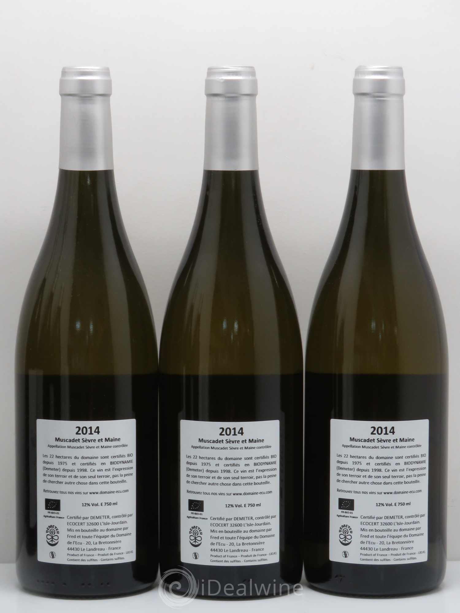 Muscadet-Sèvre-et-Maine Classique Domaine de L'Ecu 2014 - Lot de 6 bouteilles - 2