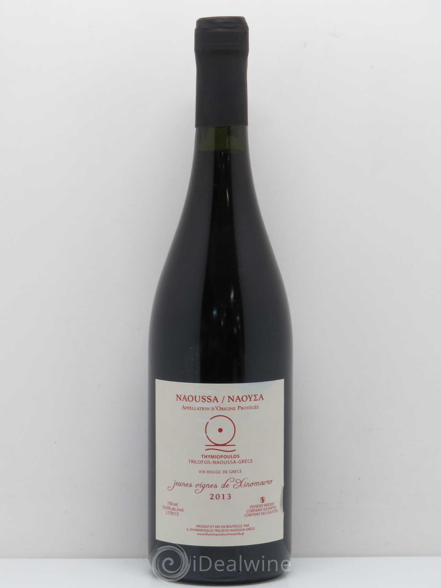 Naoussa Thymiopoulos Jeunes Vignes de Xinomavro 2013 - Lot de 1 bouteille - 0