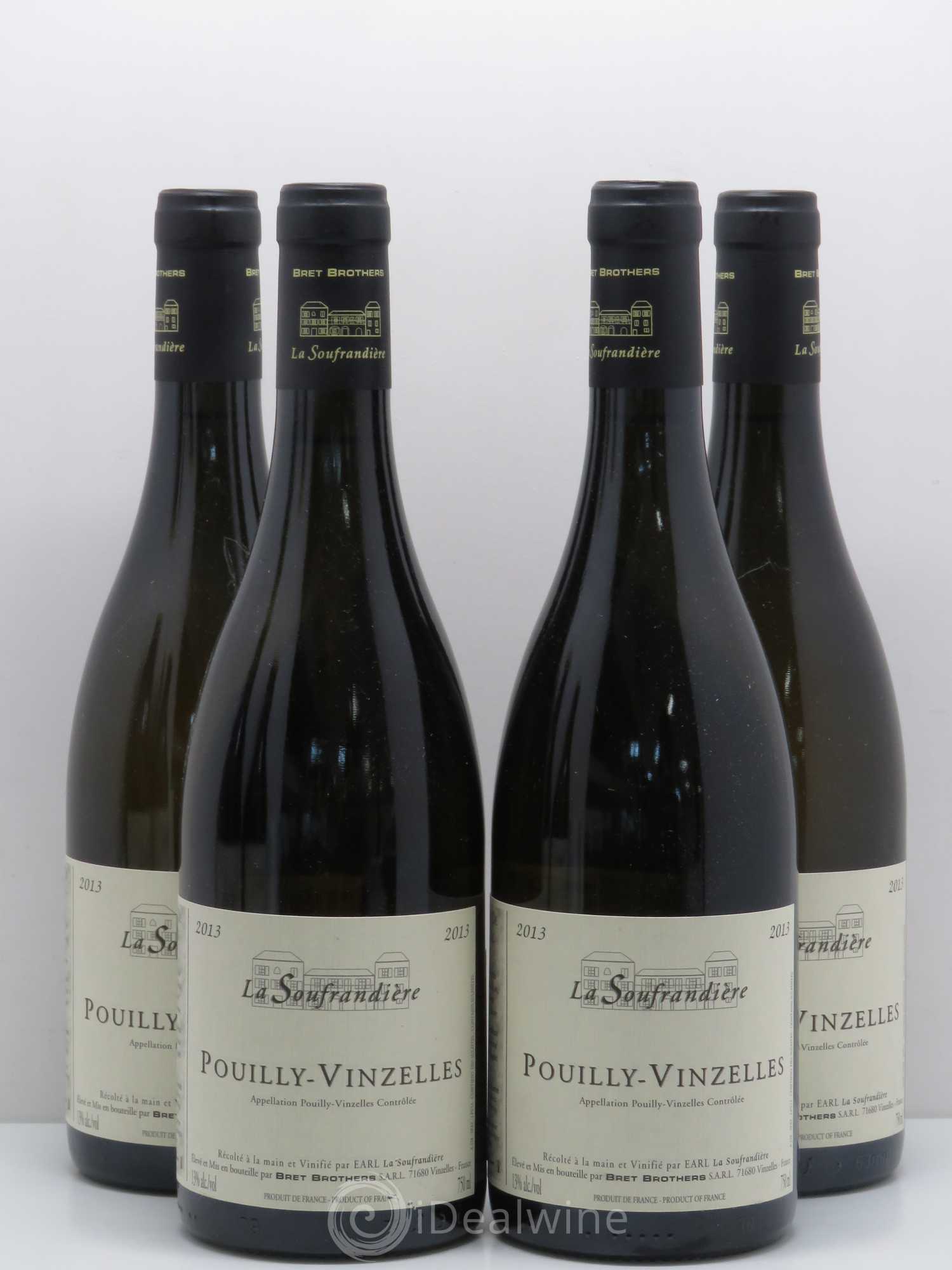 Pouilly-Vinzelles La Soufrandière - Bret Brothers 2013 - Lot de 4 bouteilles - 0