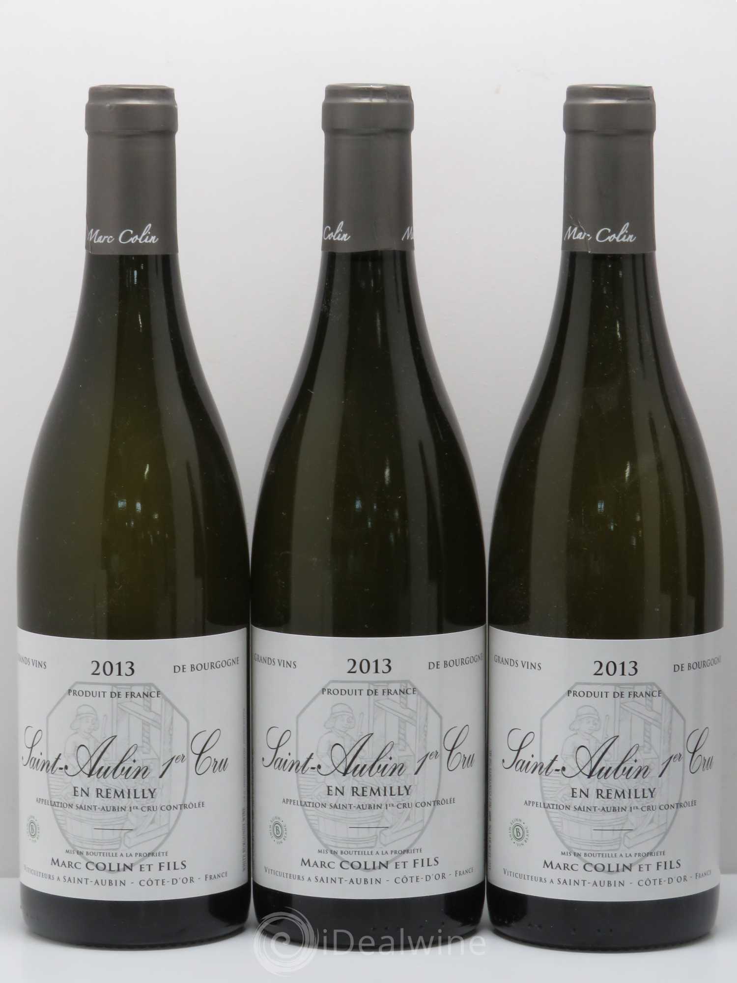 Saint-Aubin 1er Cru En Rémilly Marc Colin & Fils 2013 - Lot de 5 bouteilles - 1