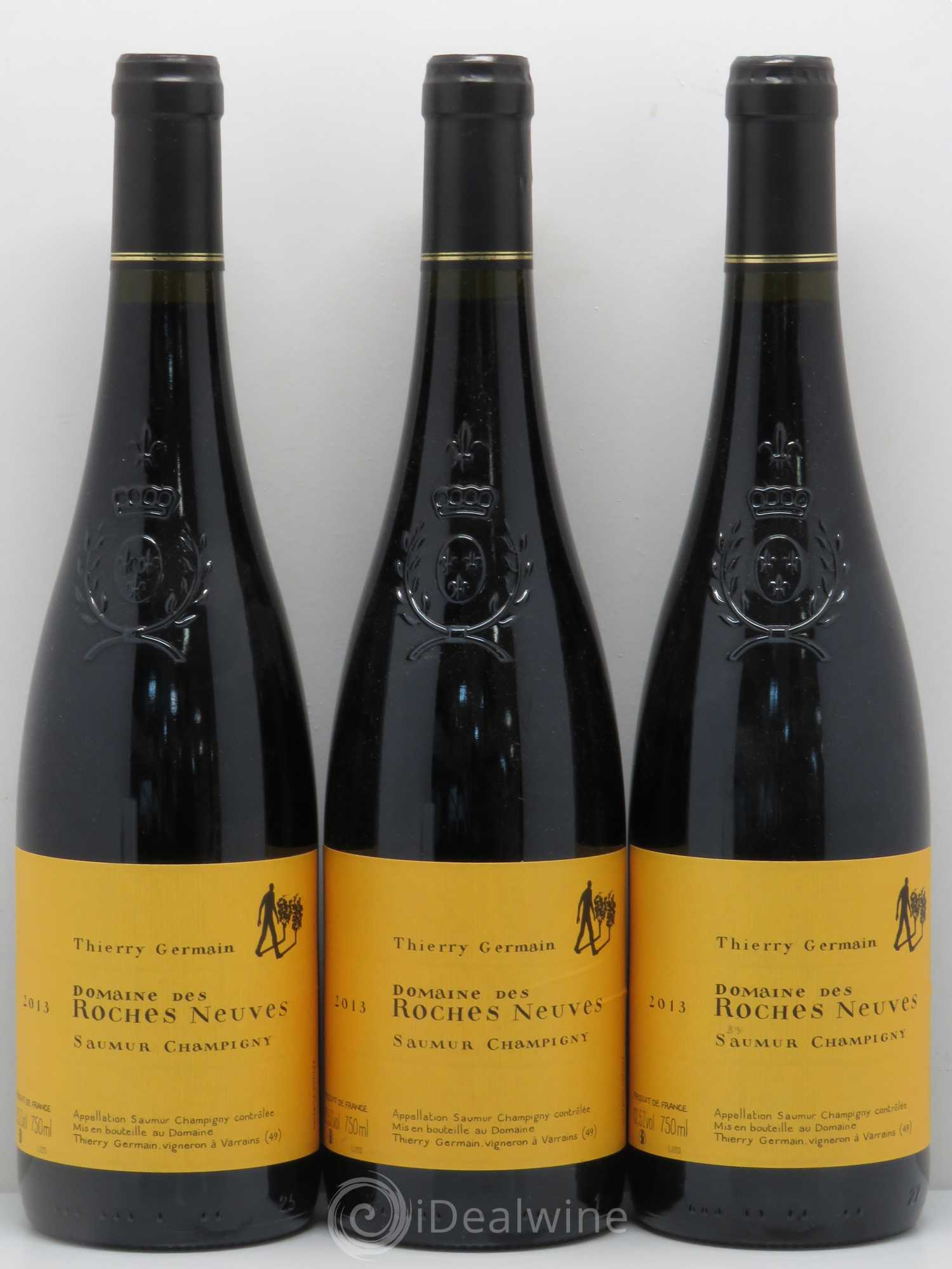 Saumur-Champigny Domaine des Roches Neuves - Thierry Germain 2013 - Lot de 3 bouteilles - 0