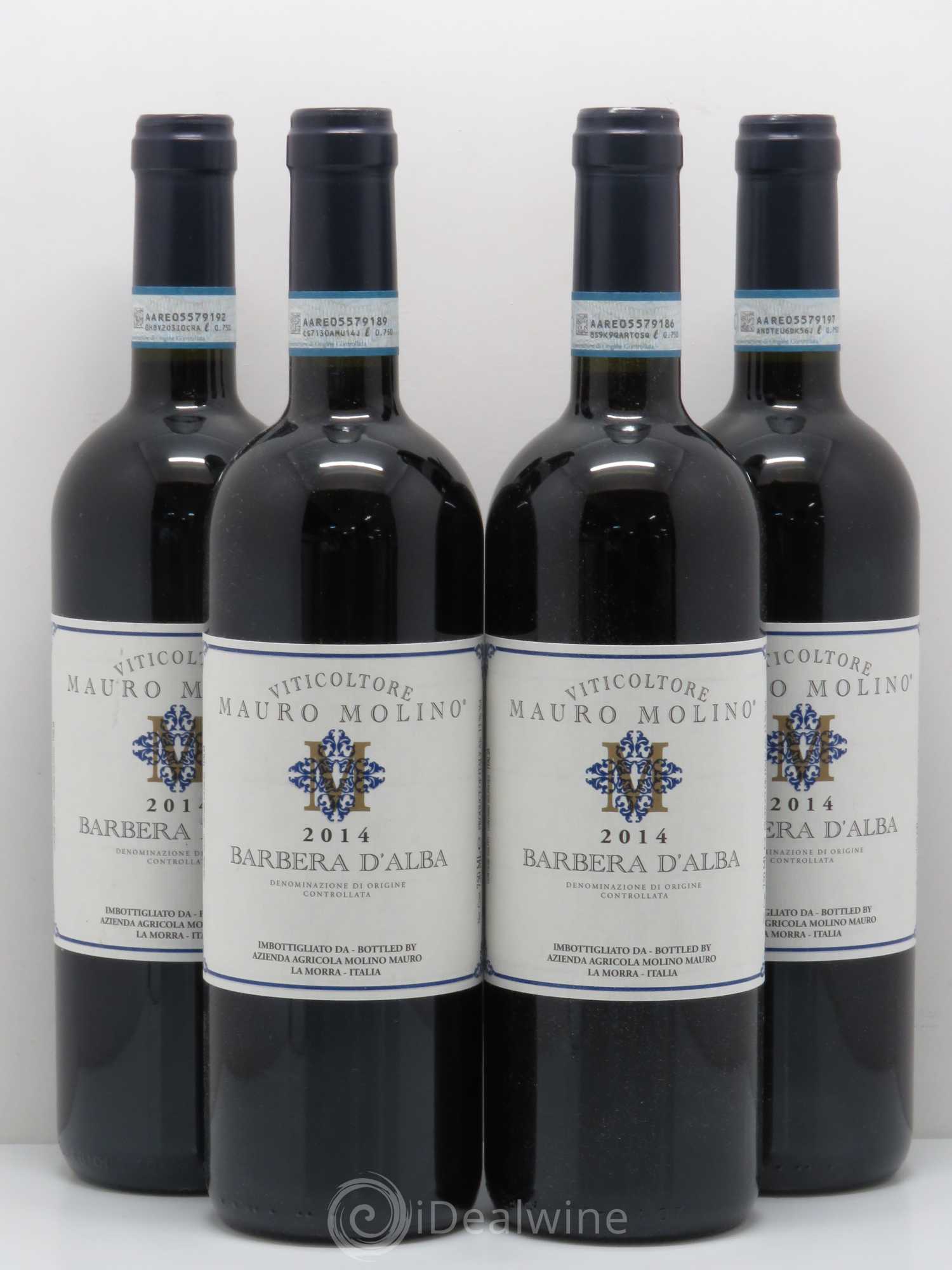 Barbera d'Alba Mauro Molino 2014 - Lot de 4 bouteilles - 0