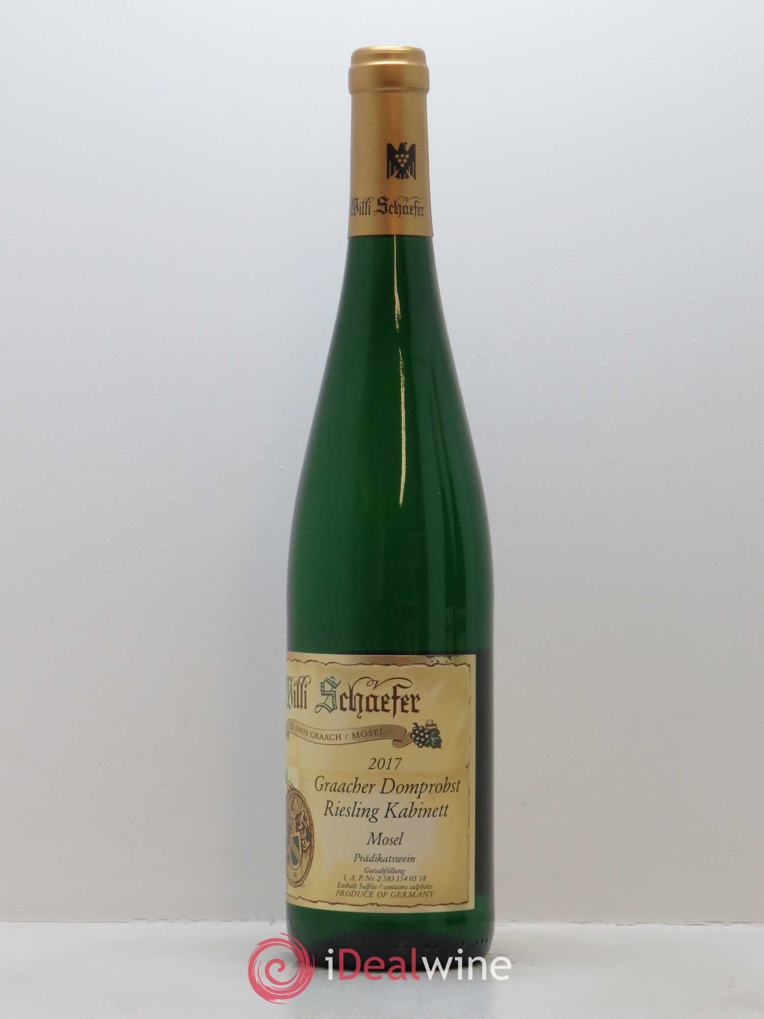 Riesling Willi Schaefer Graacher Domprobst Kabinett 2017 - Posten von 1 Flasche - 1