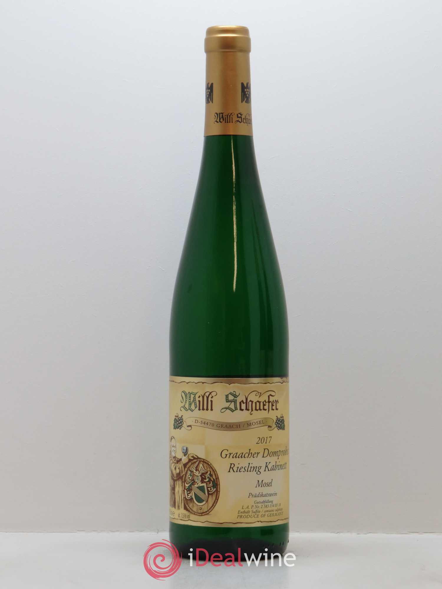 Riesling Willi Schaefer Graacher Domprobst Kabinett 2017 - Posten von 1 Flasche - 0