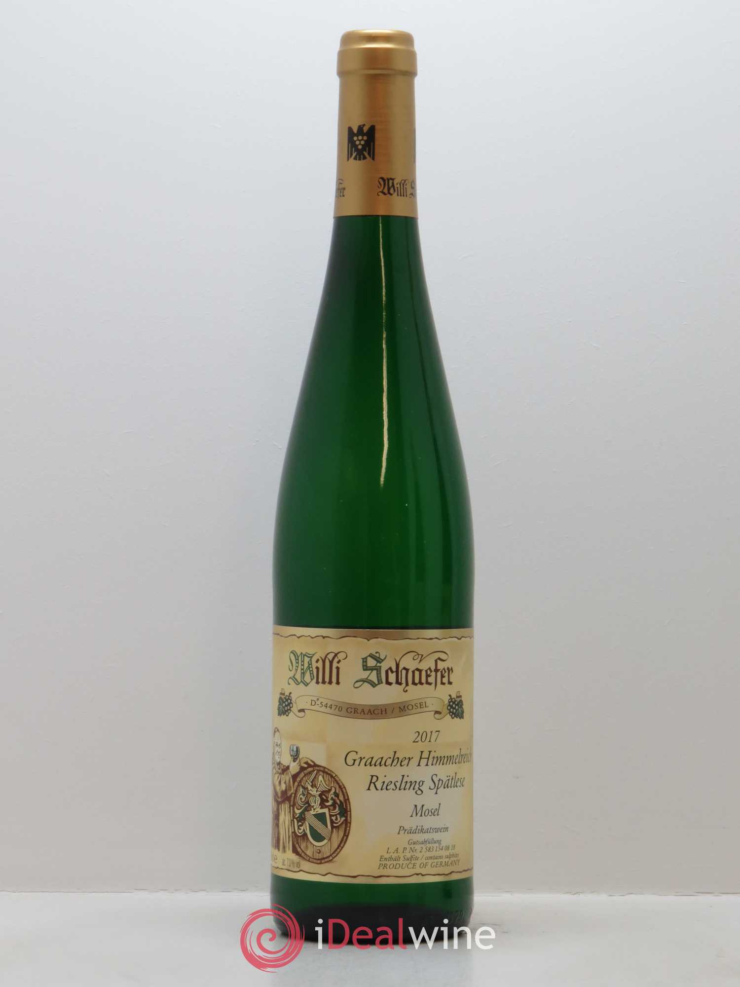 Riesling Willi Schaefer Graacher Himmelreich Spatlese 2017 - Lot de 1 bouteille - 0