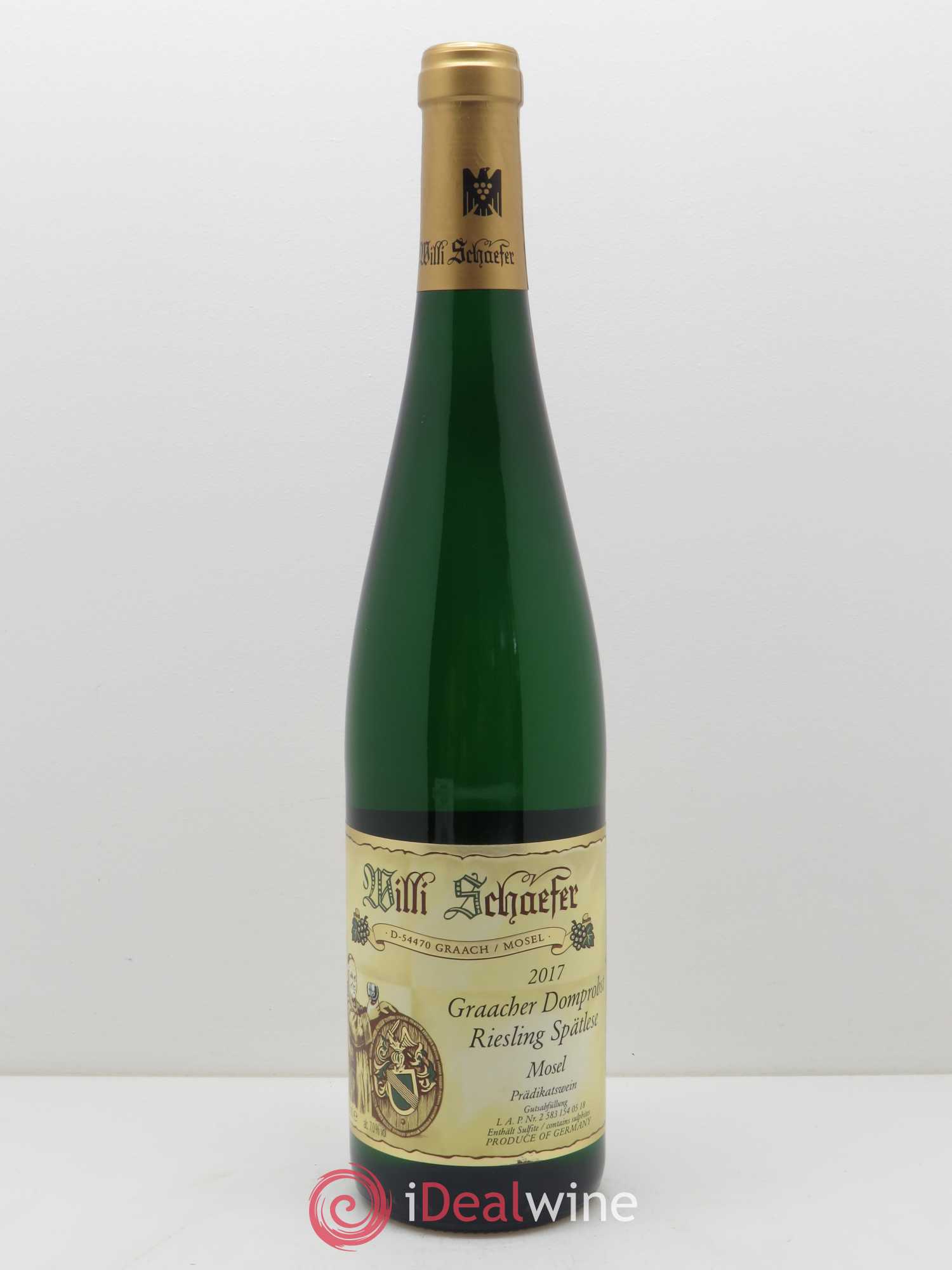 Riesling Willi Schaefer Graacher Domprobst Spatlese 05 2017 - Lot de 1 bouteille - 0