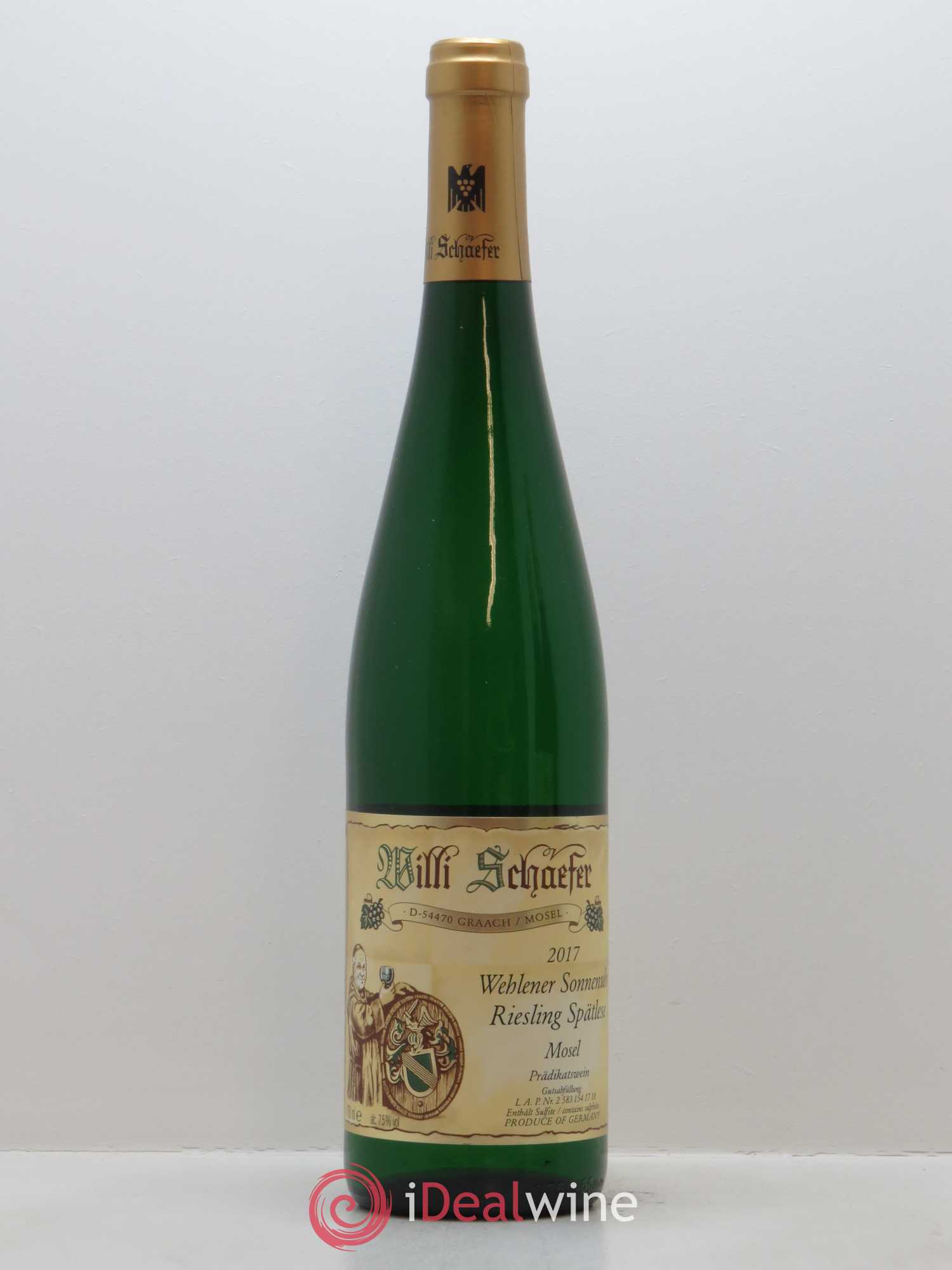 Riesling Willi Schaefer Wehlener Sonnenuhr Spätlese 2017 - Lot de 1 bouteille - 0