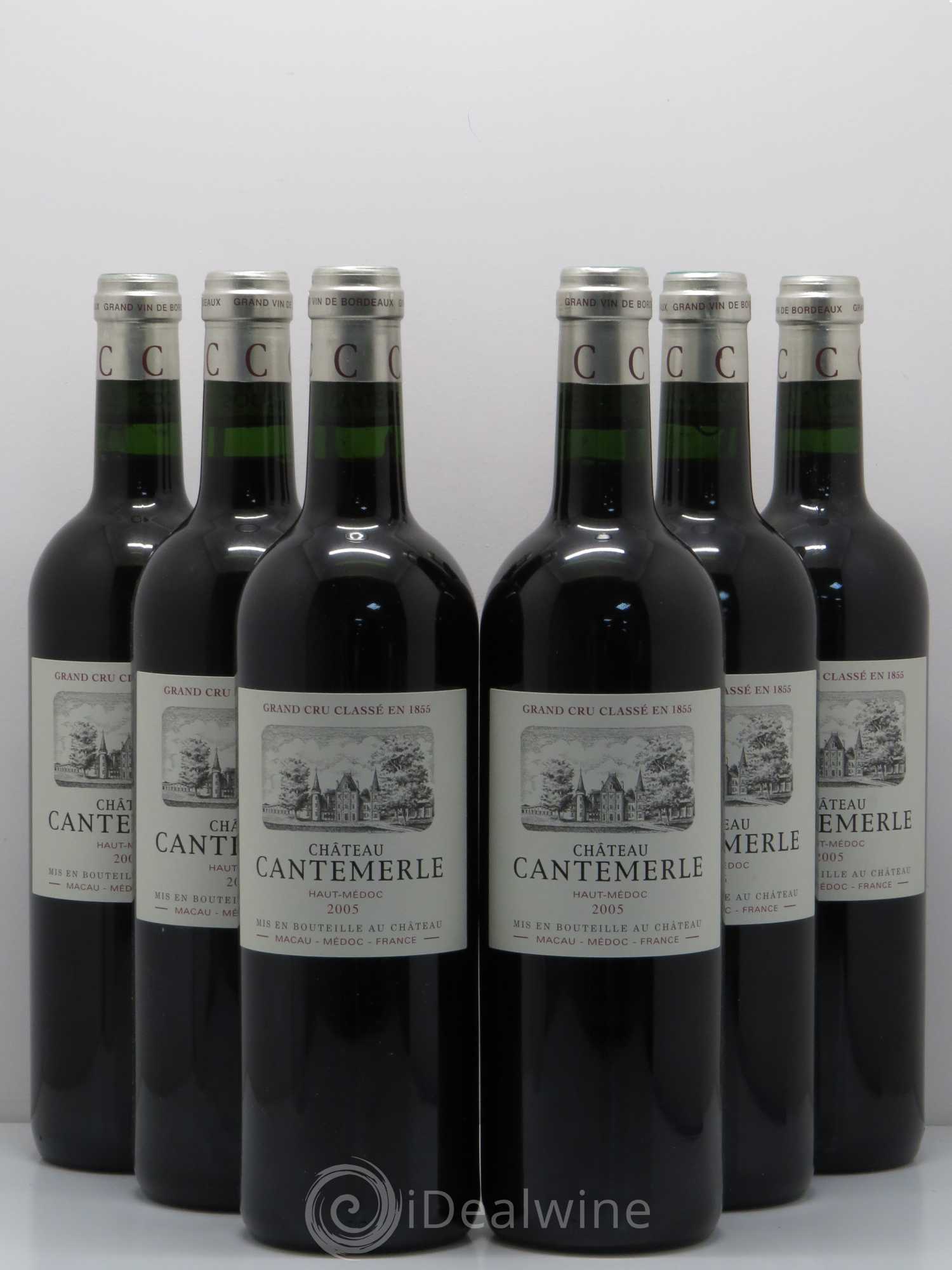 Château Cantemerle 5ème Grand Cru Classé 2005 - Lot de 6 bouteilles - 0