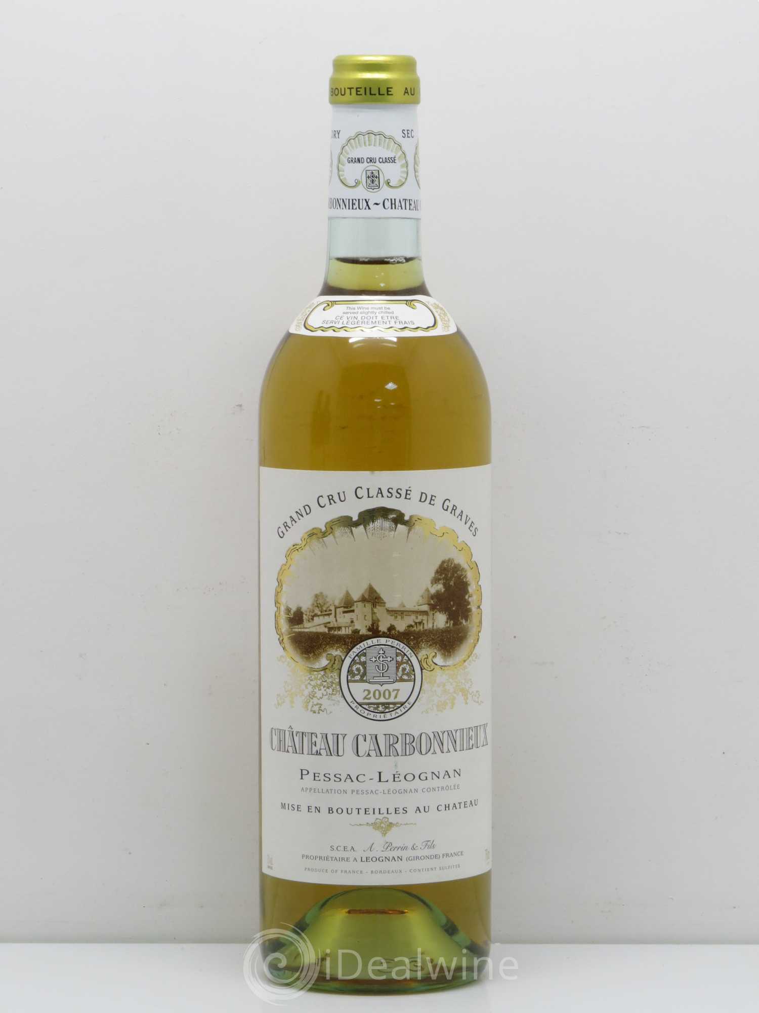 Château Carbonnieux Cru Classé de Graves 2007 - Lot de 1 bouteille - 0