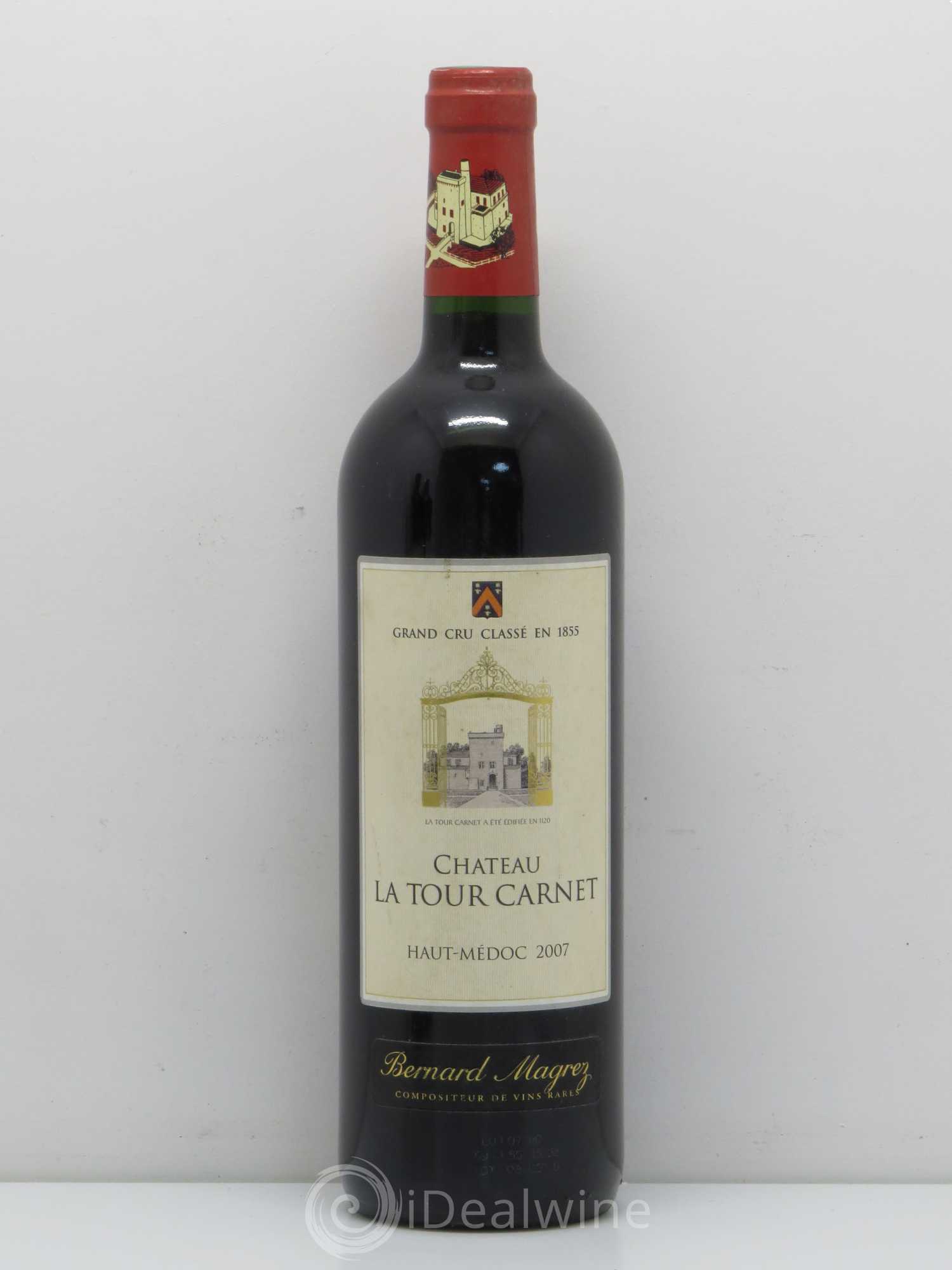 Château la Tour Carnet 4ème Grand Cru Classé 2007 - Lot de 1 bouteille - 0
