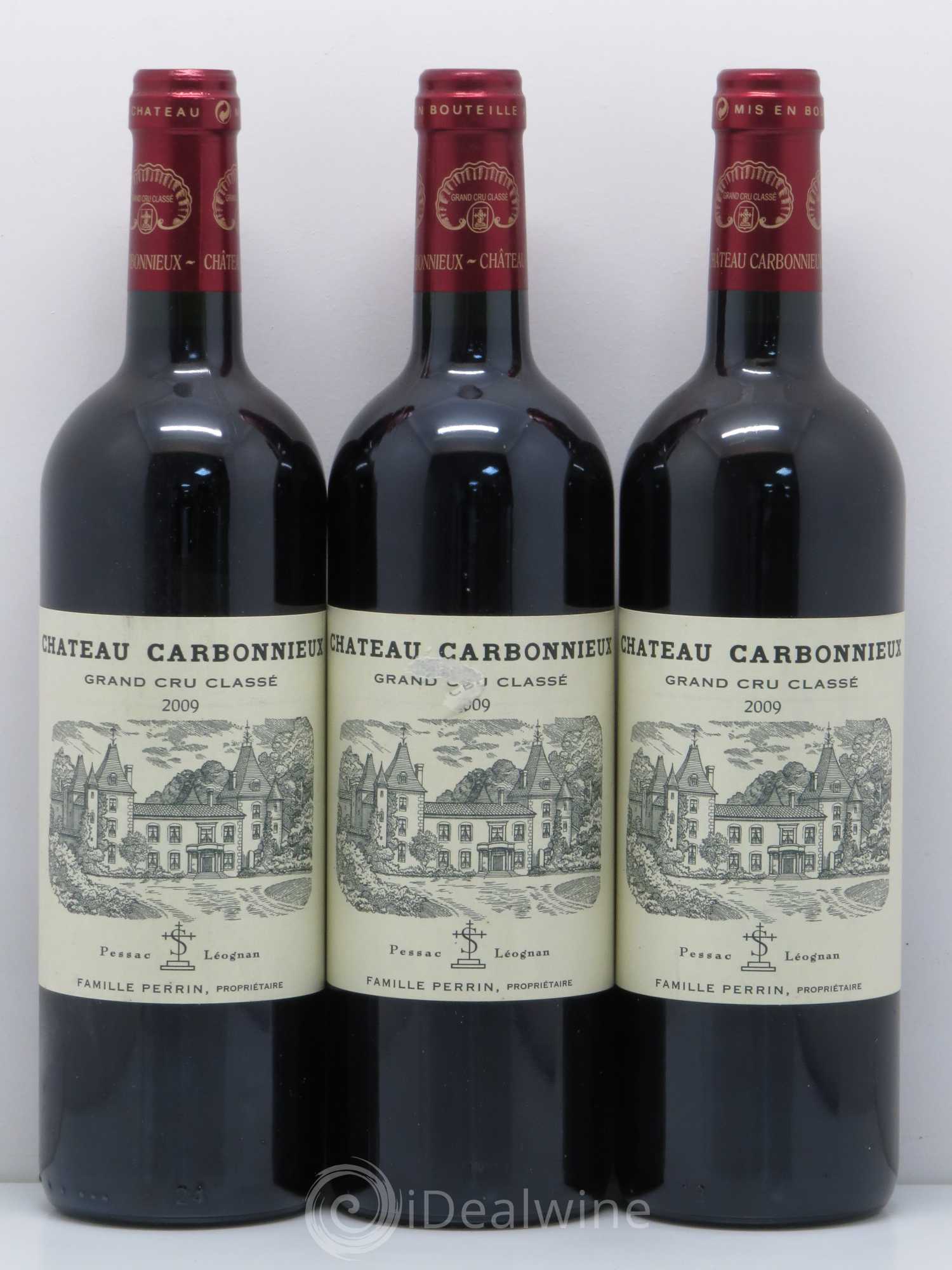 Château Carbonnieux Cru Classé de Graves 2009 - Lot de 3 bouteilles - 0