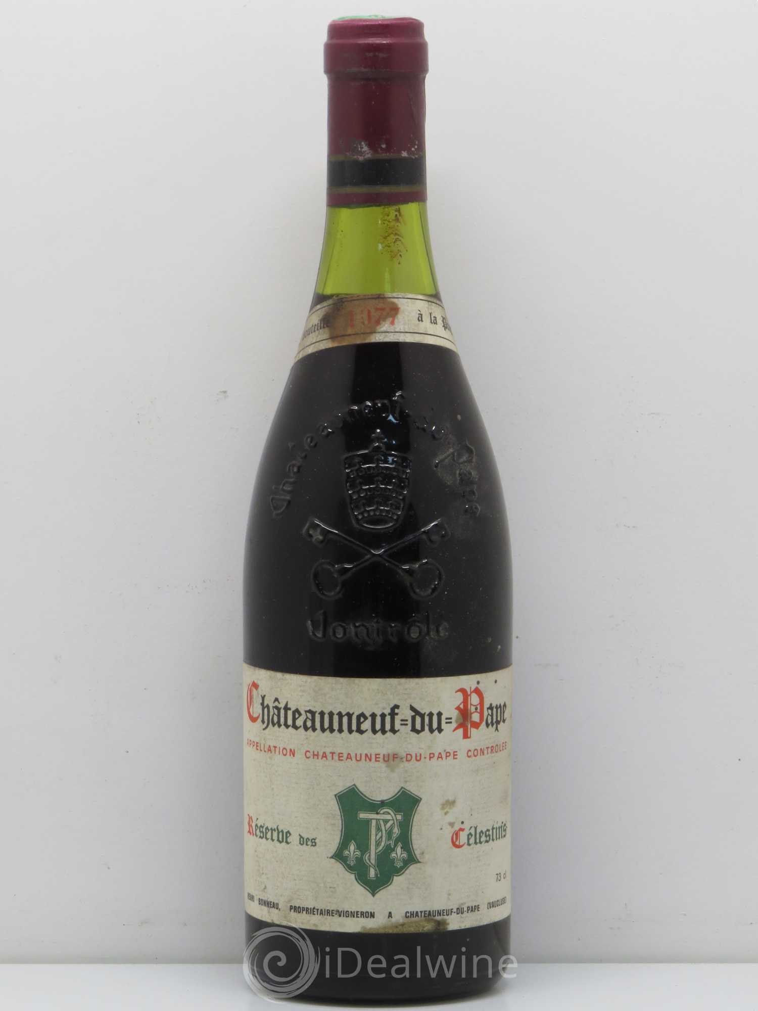 Châteauneuf-du-Pape Réserve des Célestins Henri Bonneau & Fils 1977 - Lot de 1 bouteille - 0