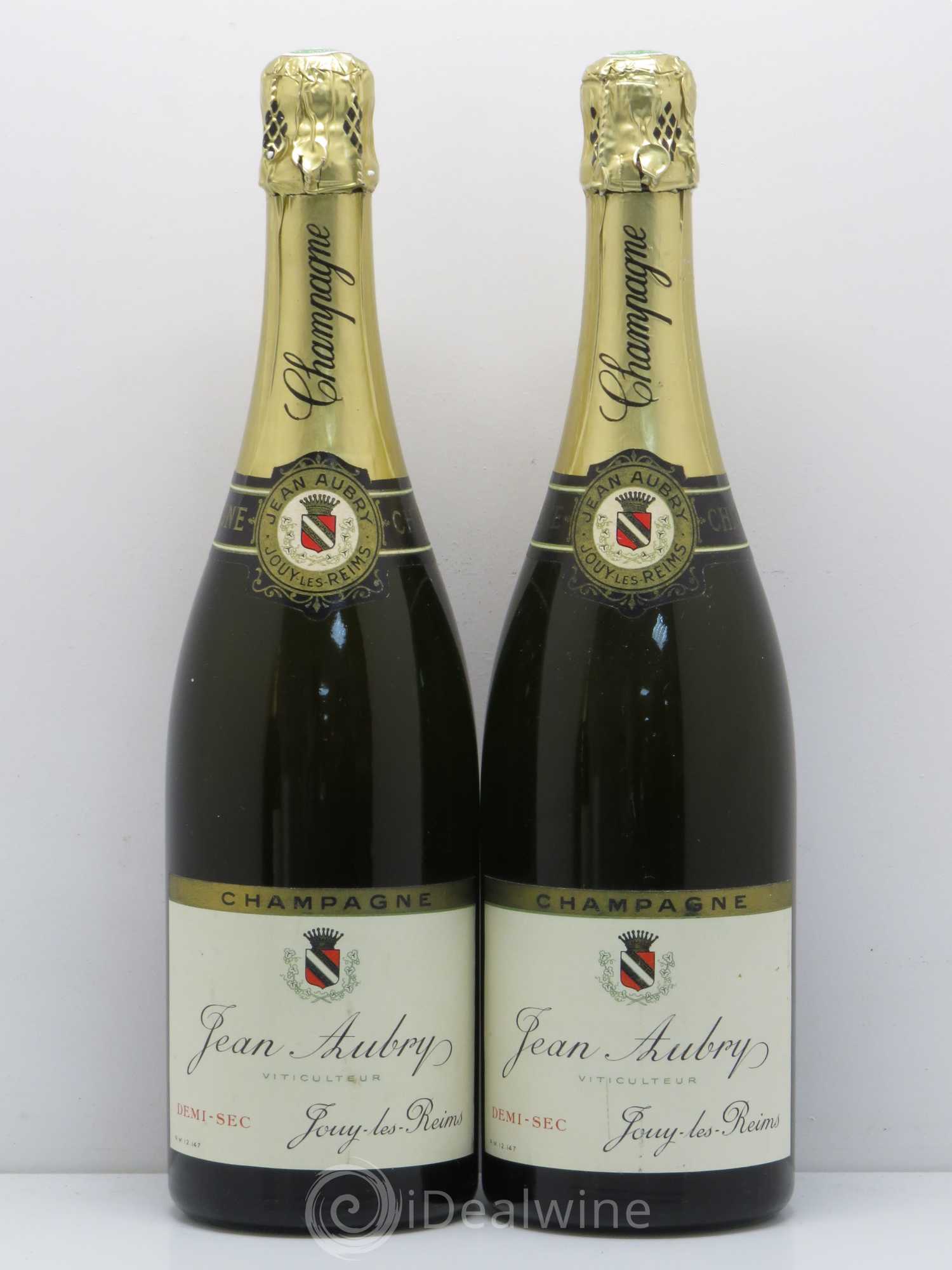 Champagne demi sec Jean Aubry - Posten von 2 Flaschen - 0