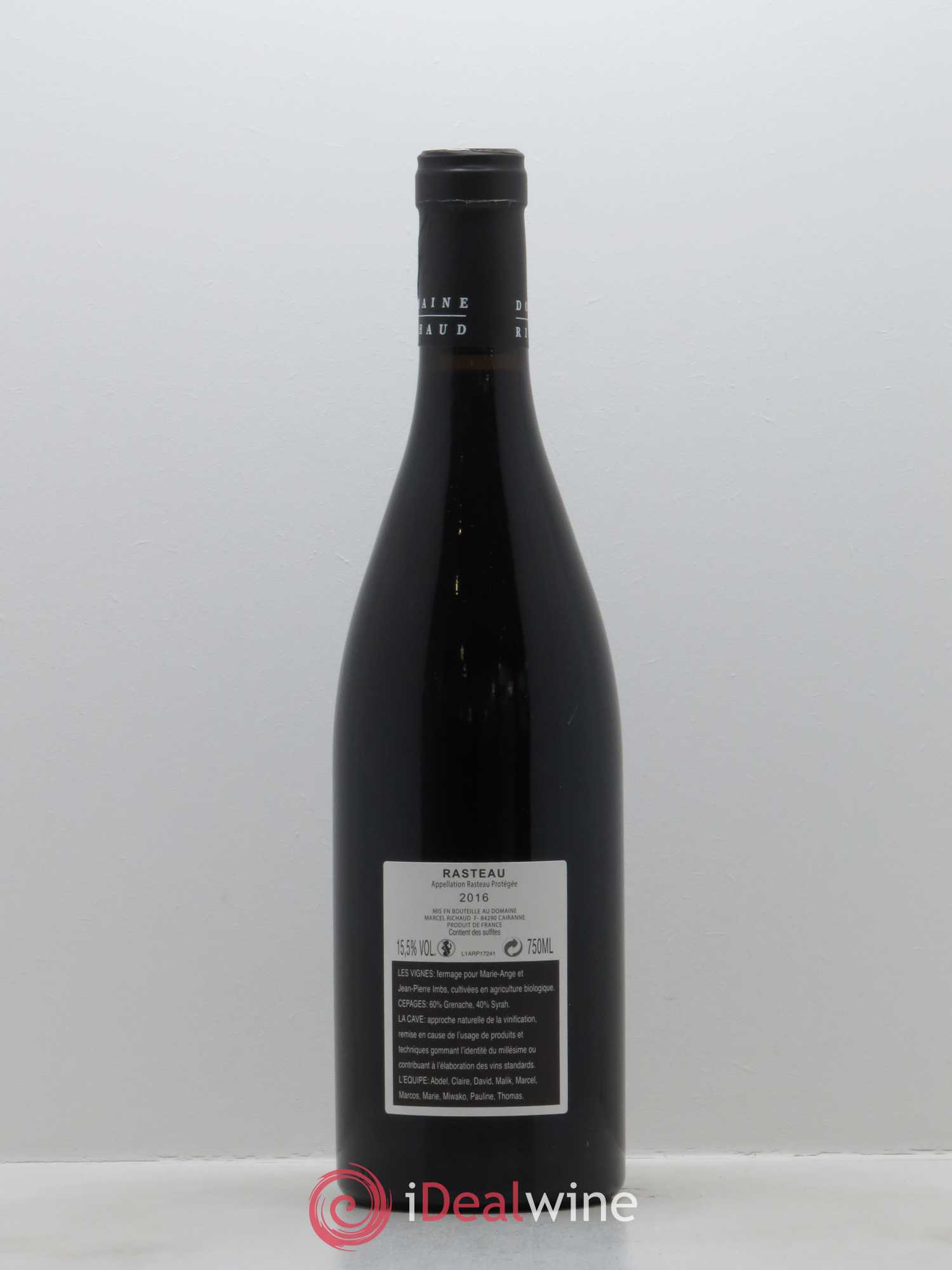 Rasteau Marcel Richaud 2016 - Lot of 1 bottle - 1