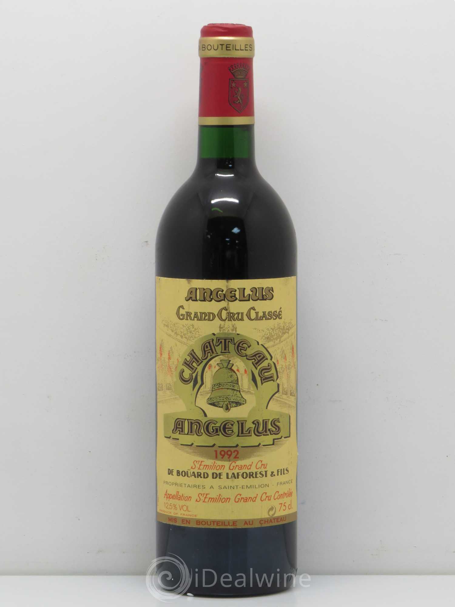 Château Angélus 1er Grand Cru Classé A 1992 - Lot de 1 bouteille - 0