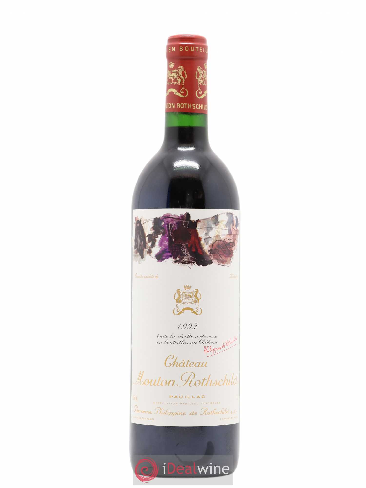 Château Mouton Rothschild 1er Grand Cru Classé 1992 - Lot de 1 bouteille - 0