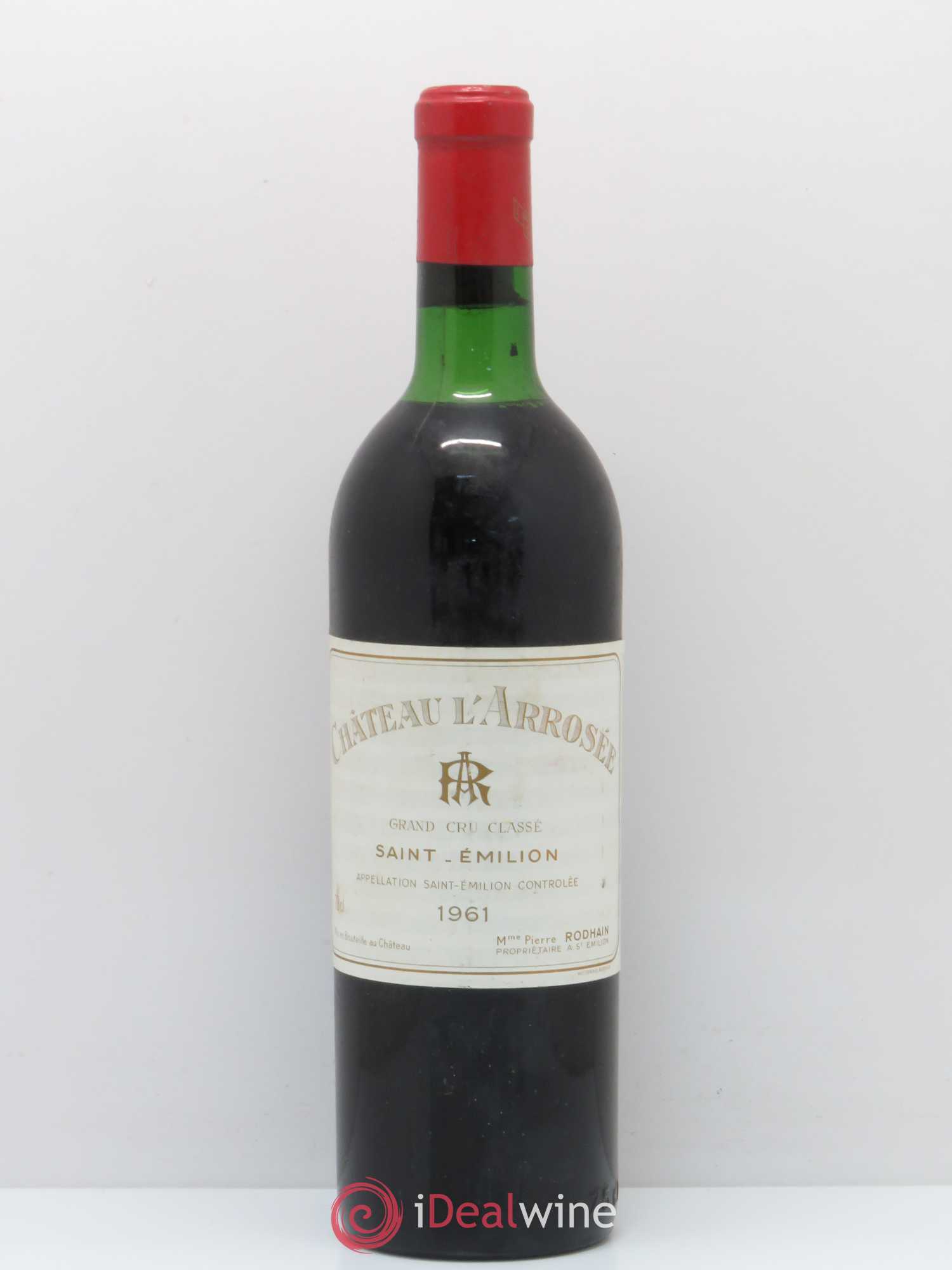 Château l' Arrosée Grand Cru Classé 1961 - Lot de 1 bouteille - 0