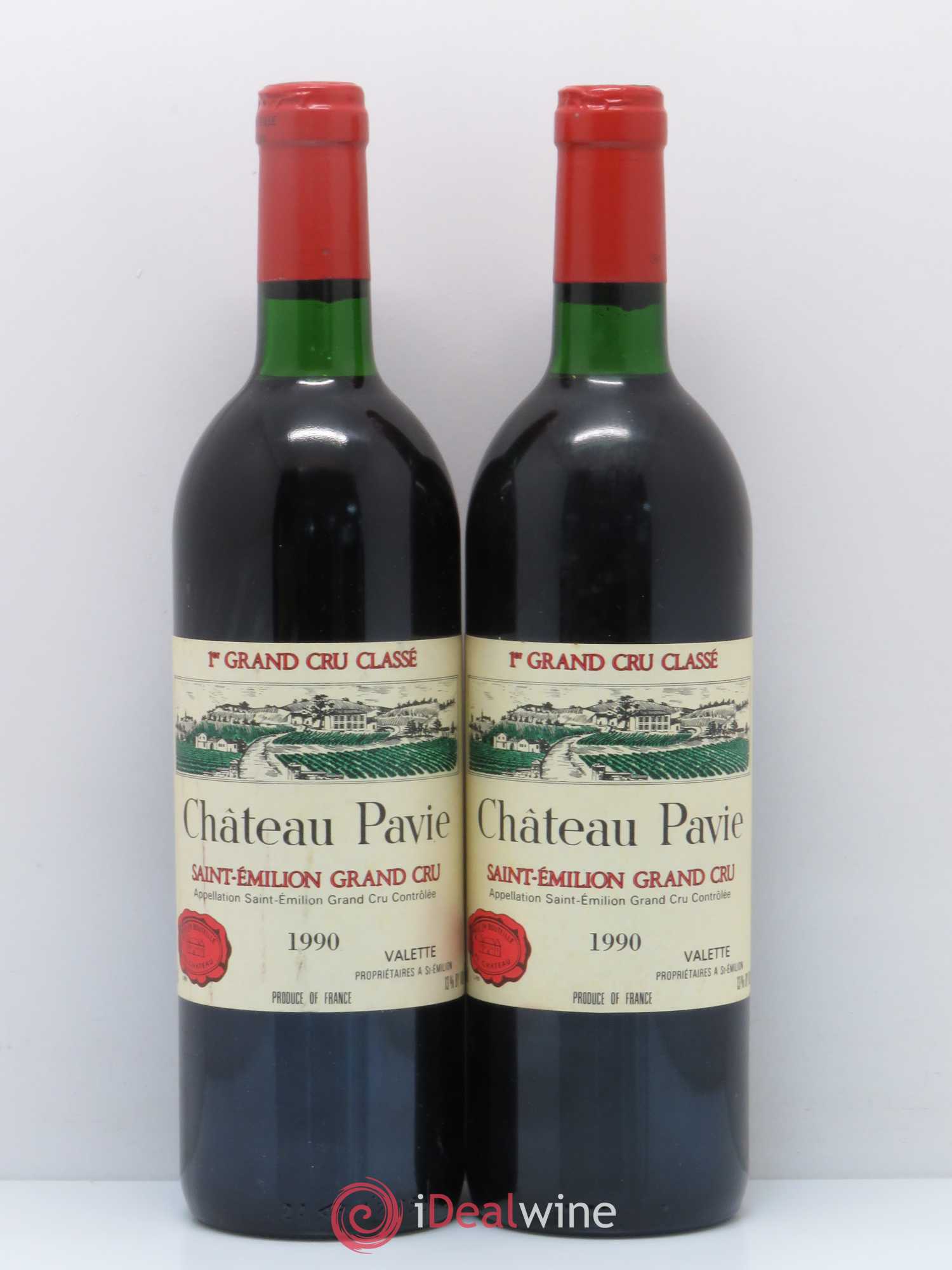 Château Pavie 1er Grand Cru Classé A 1990 - Lot de 2 bouteilles - 0