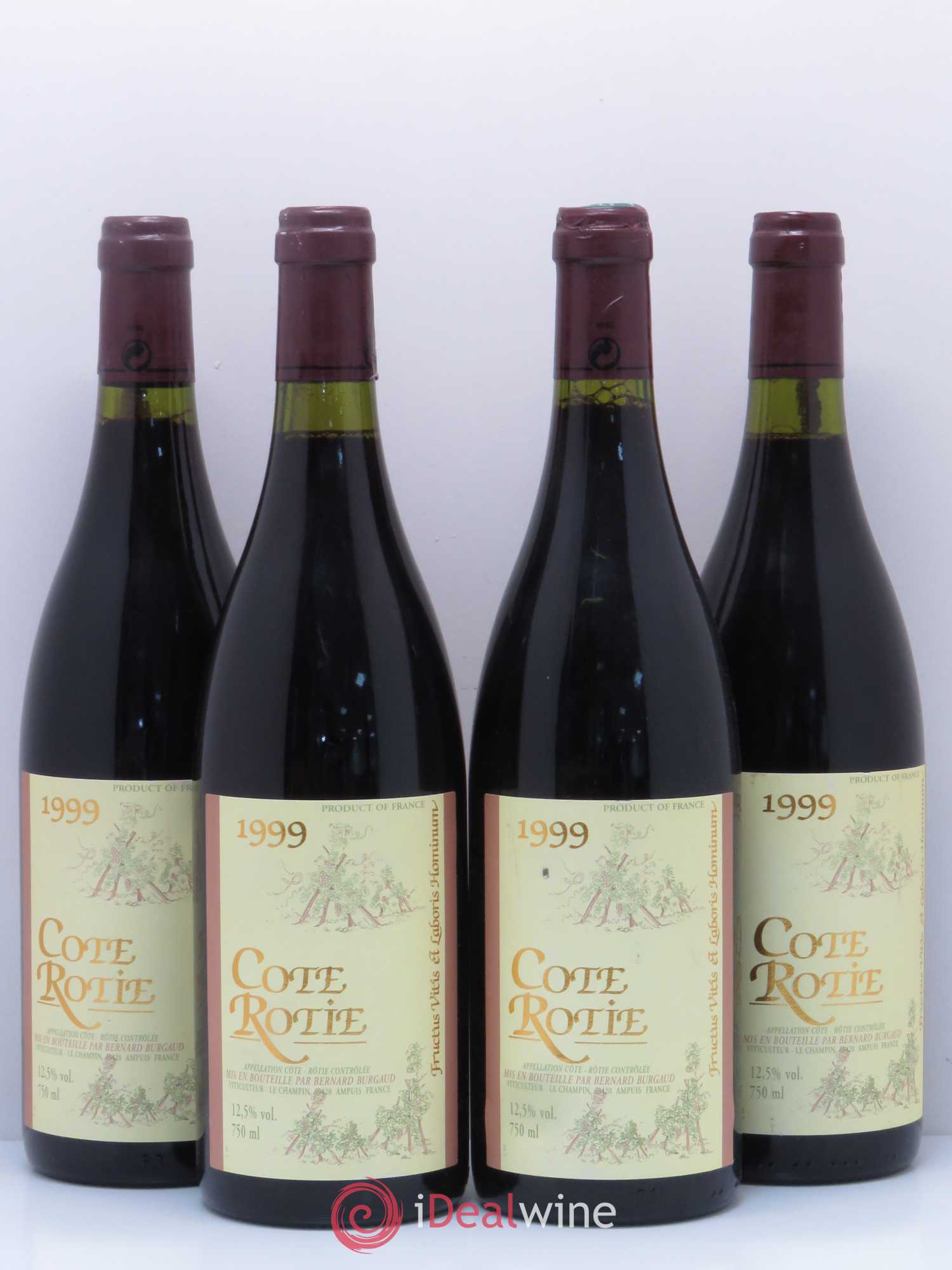 Côte-Rôtie Bernard Burgaud 1999 - Lot de 4 bouteilles - 0