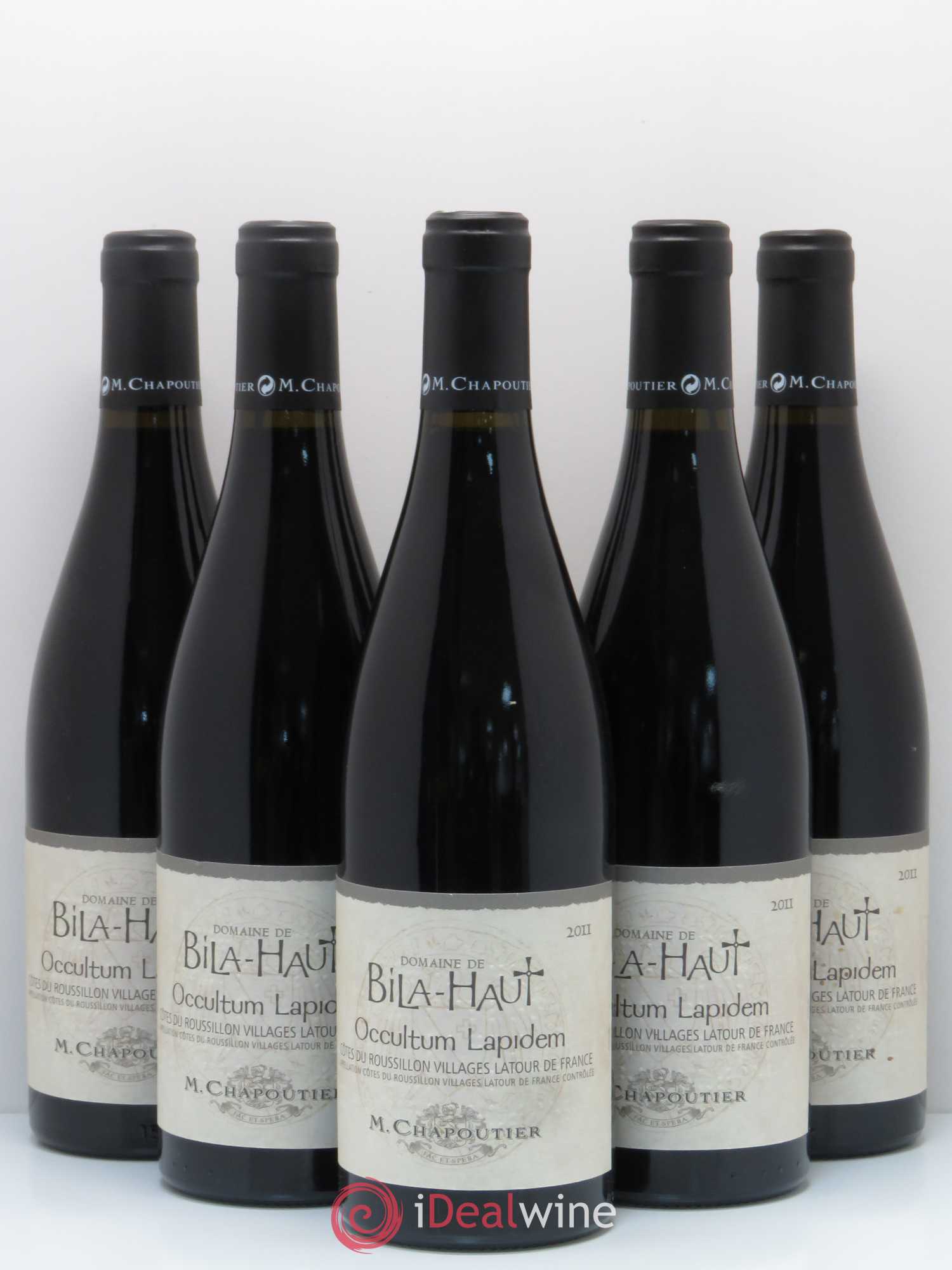 Côtes du Roussillon Villages Latour de France Bila-Haut (Domaine) Occultum Lapidem Chapoutier 2011 - Lot de 5 bouteilles - 0
