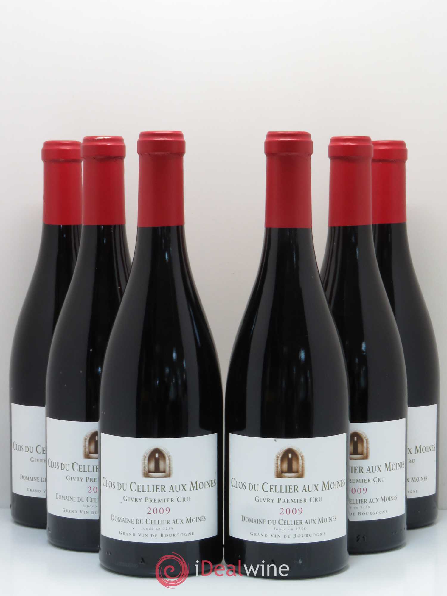 Givry 1er Cru Clos du Cellier aux Moines Devillars 2009 - Lot de 6 bouteilles - 0