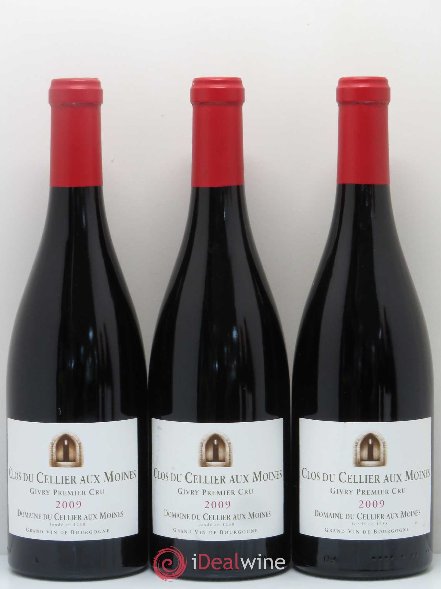 Givry 1er Cru Clos du Cellier aux Moines Devillars 2009 - Lot de 6 bouteilles - 1