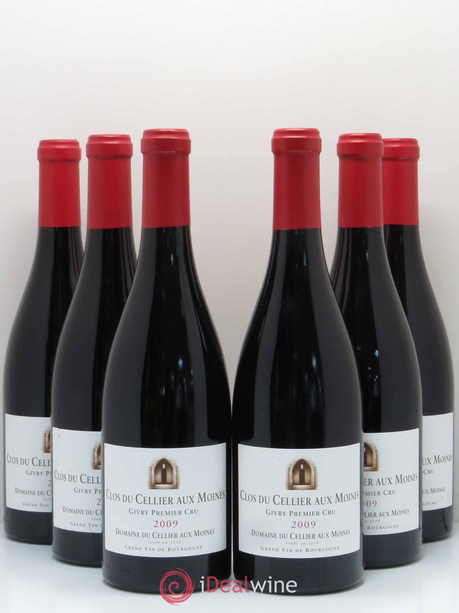 Givry 1er Cru Clos du Cellier aux Moines Devillars 2009 - Lot de 6 bouteilles - 0