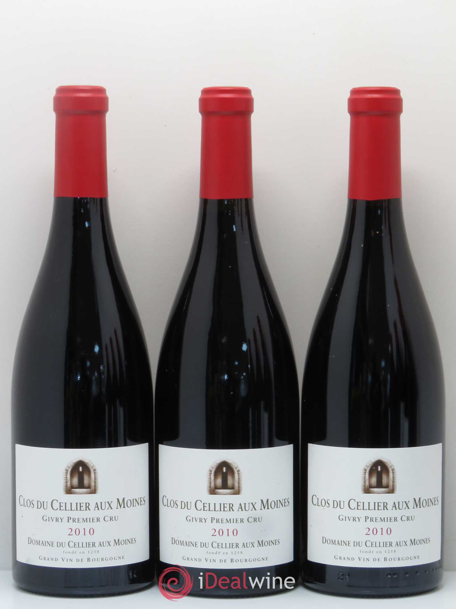 Givry 1er Cru Clos du Cellier aux Moines Devillars 2010 - Lot de 6 bouteilles - 1