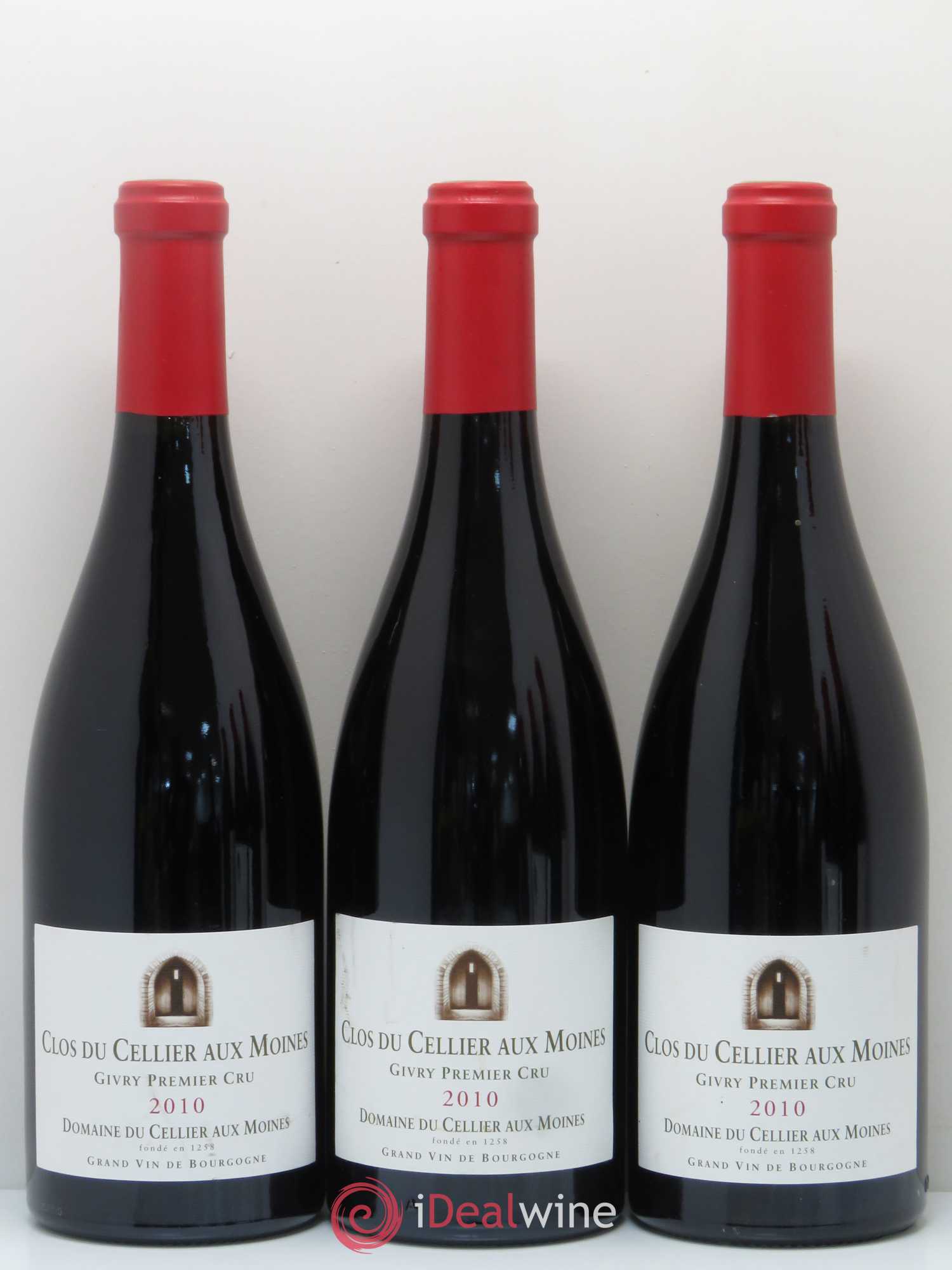Givry 1er Cru Clos du Cellier aux Moines Devillars 2010 - Lot de 6 bouteilles - 2