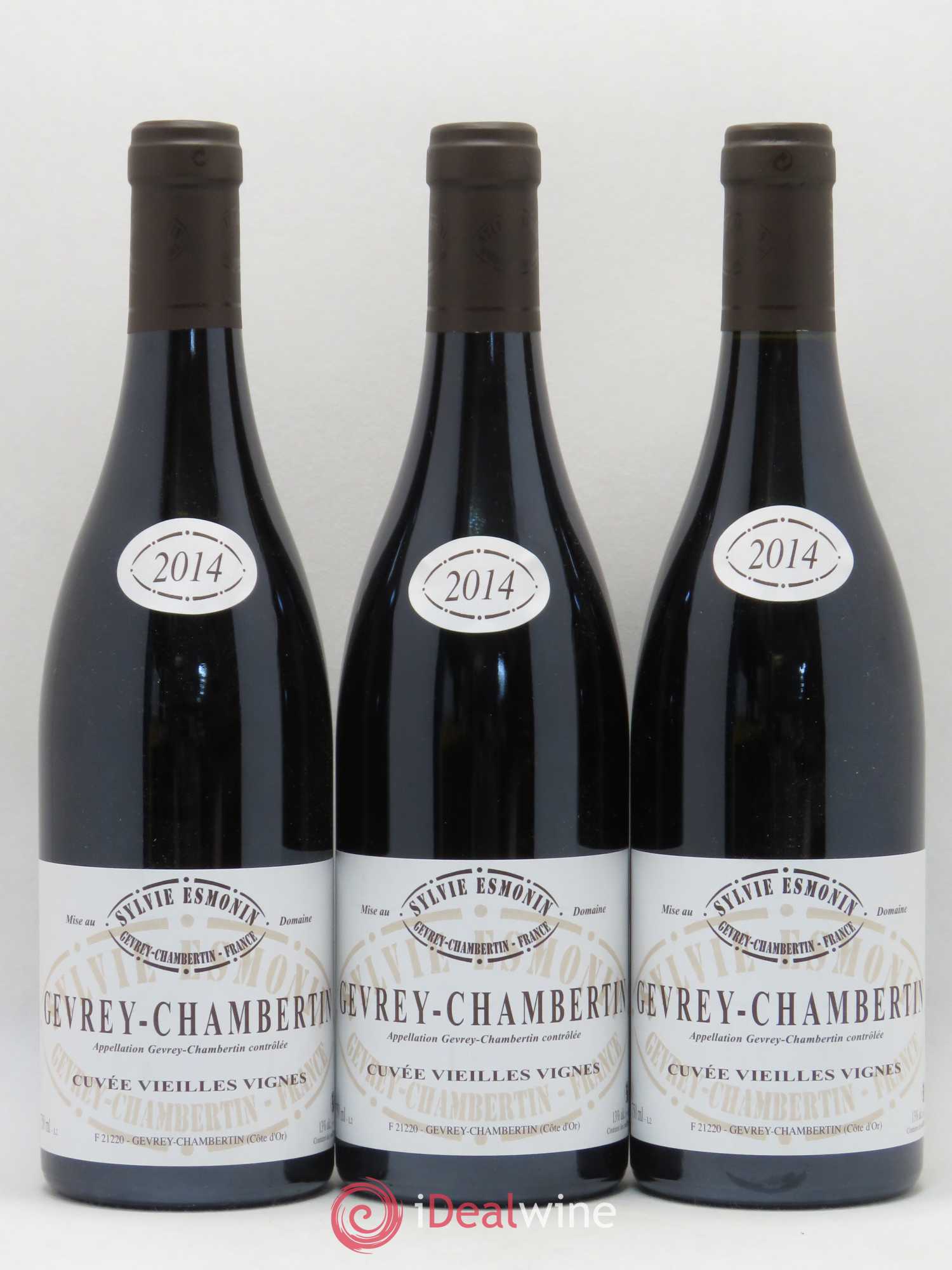 Gevrey-Chambertin Vieilles Vignes Sylvie Esmonin 2014 - Lot de 3 bouteilles - 0