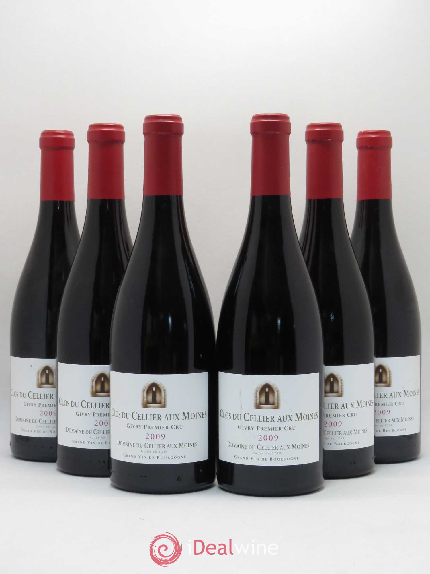 Givry 1er Cru Clos du Cellier Aux Moines Devillars 2009 - Lot de 6 bouteilles - 0