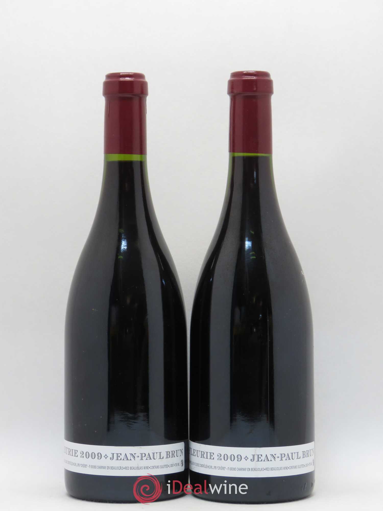Fleurie Terres dorées - J-P. Brun (Domaine des) 2009 - Lot de 2 bouteilles - 1