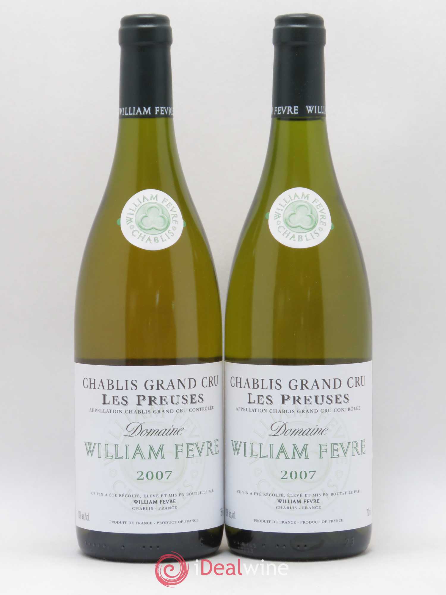 Chablis Grand Cru les Preuses William Fèvre 2007 - Lot de 2 bouteilles - 0