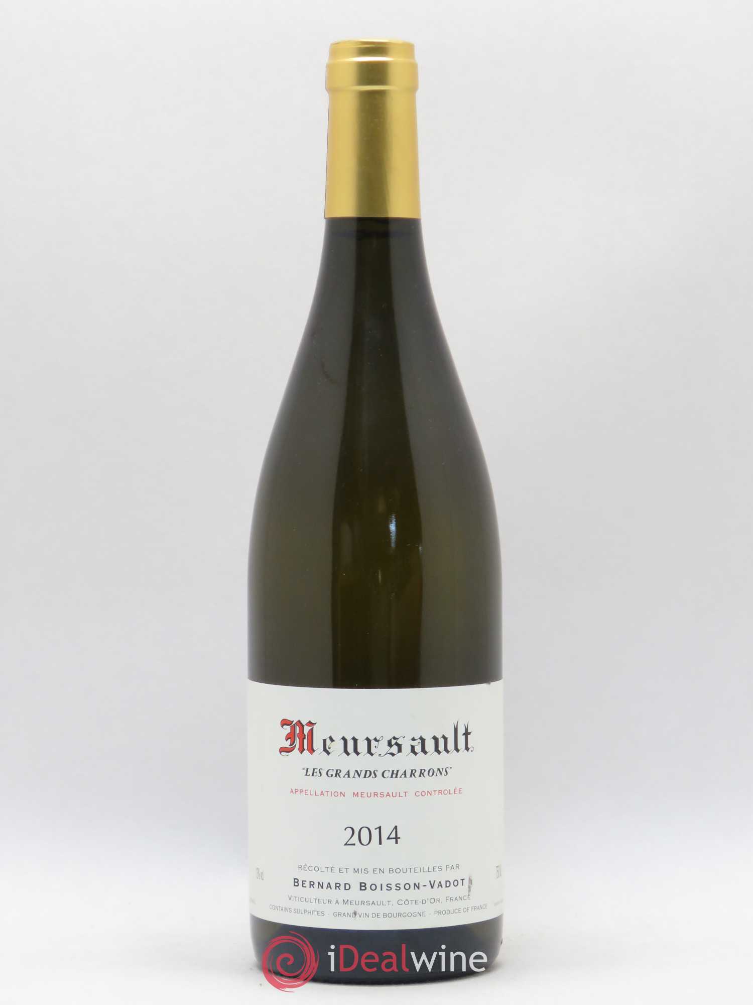 Meursault Les Grands Charrons Boisson-Vadot (Domaine) 2014 - Lot de 1 bouteille - 0