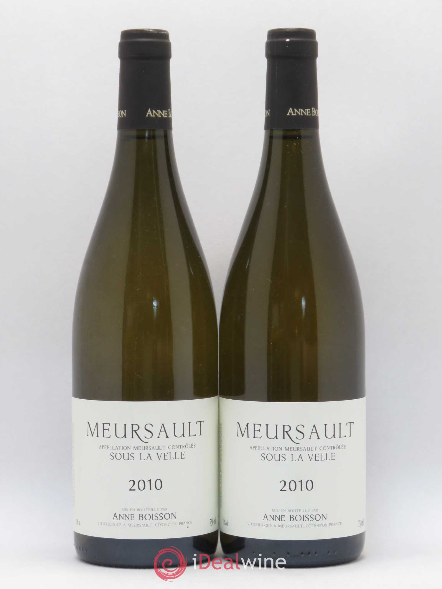 Meursault Sous la Velle Anne Boisson 2010 - Lot de 2 bouteilles - 0