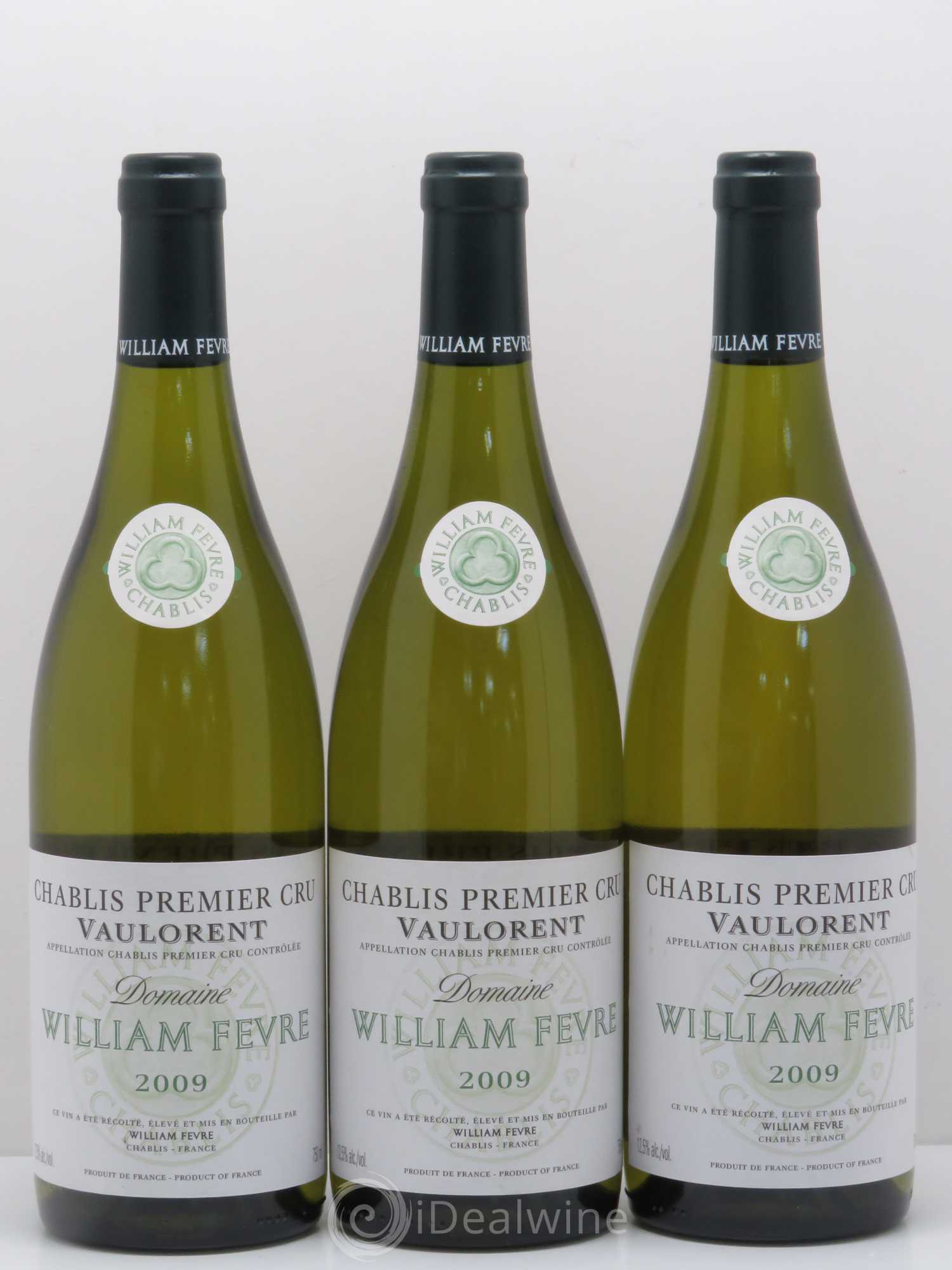 Chablis 1er Cru Vaulorent William Fèvre 2009 - Lot de 3 bouteilles - 0
