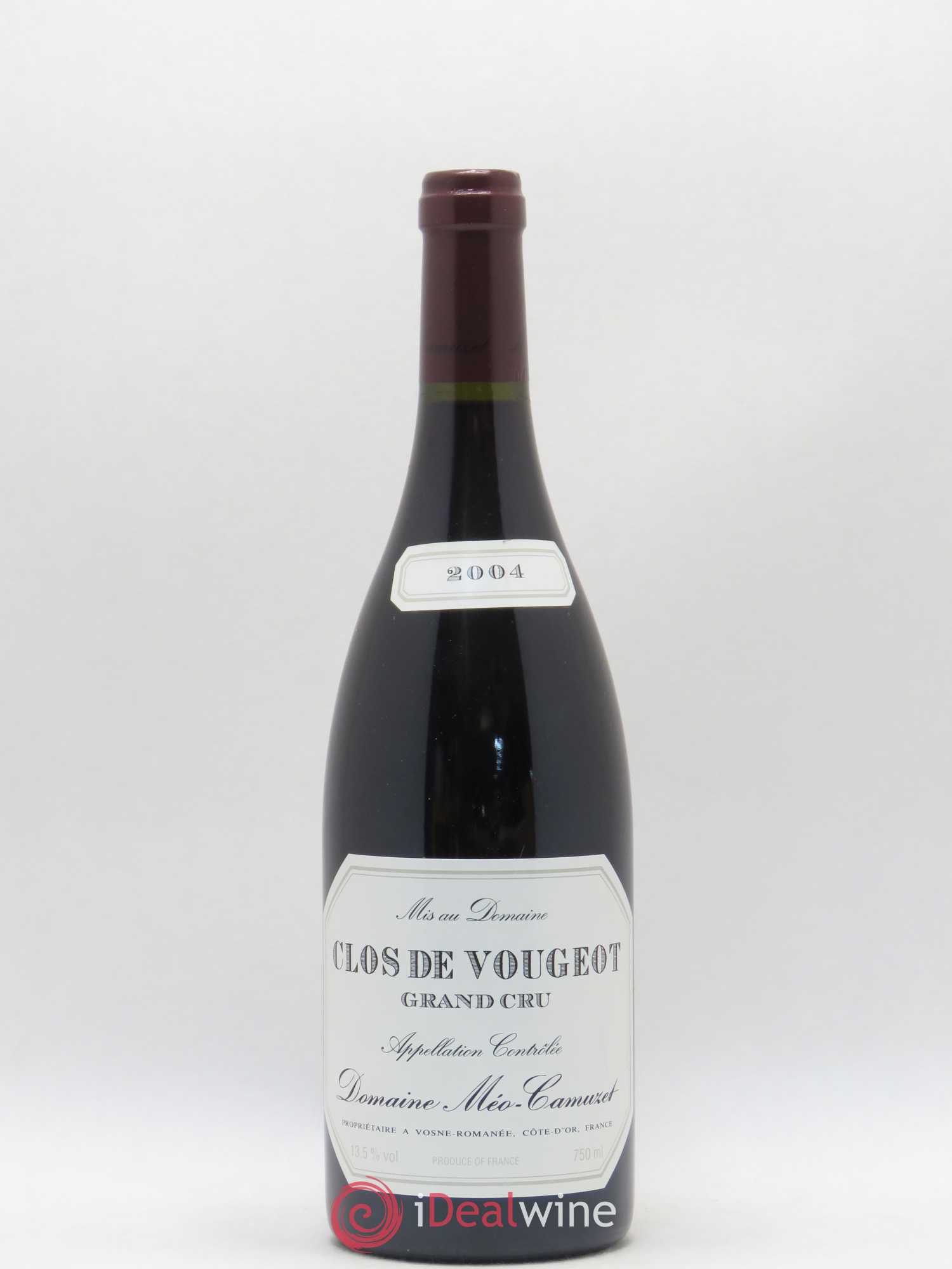 Clos de Vougeot Grand Cru Méo-Camuzet (Domaine) 2004 - Lot de 1 bouteille - 0