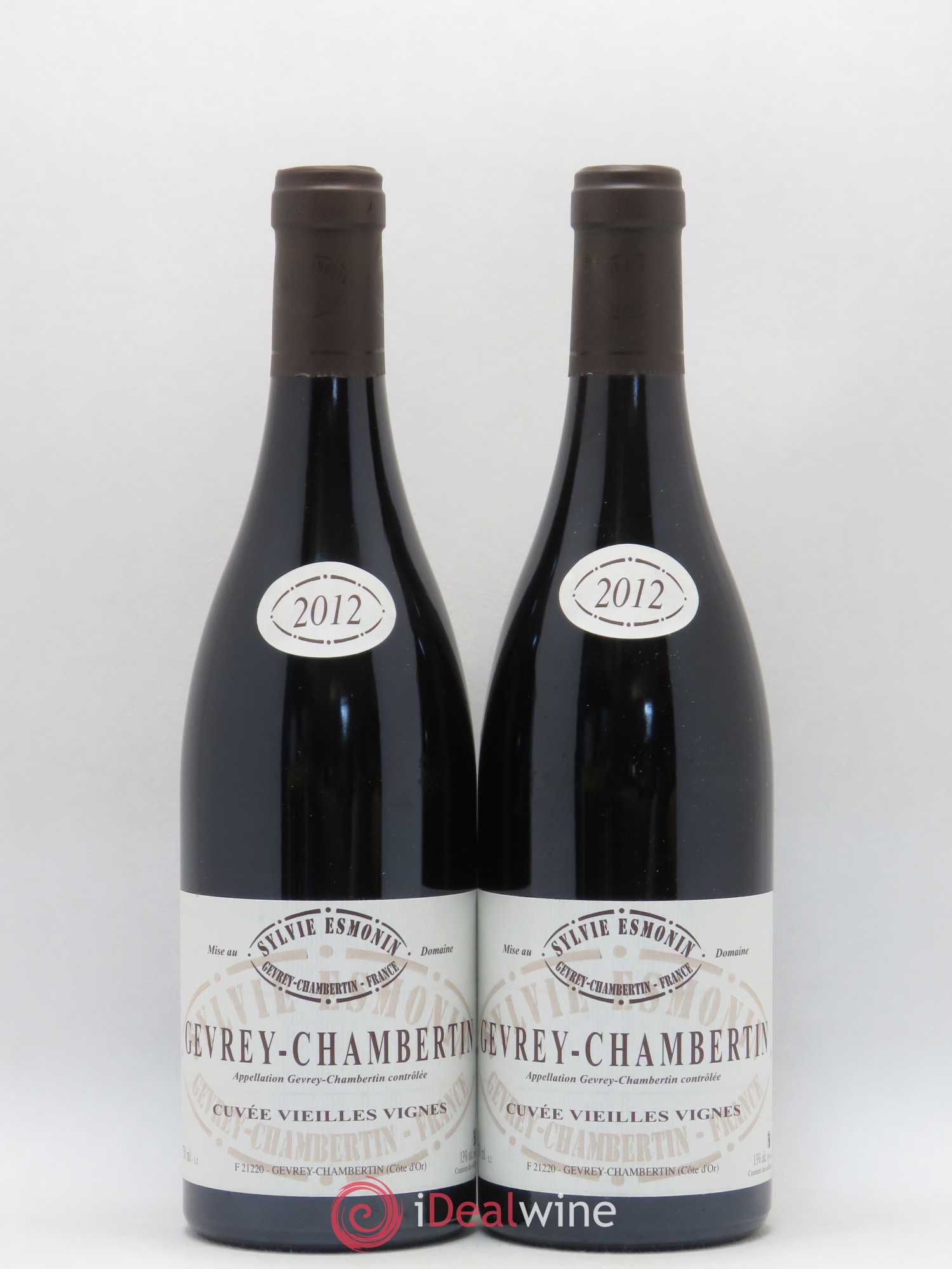 Gevrey-Chambertin Vieilles Vignes Sylvie Esmonin 2012 - Lot de 2 bouteilles - 0