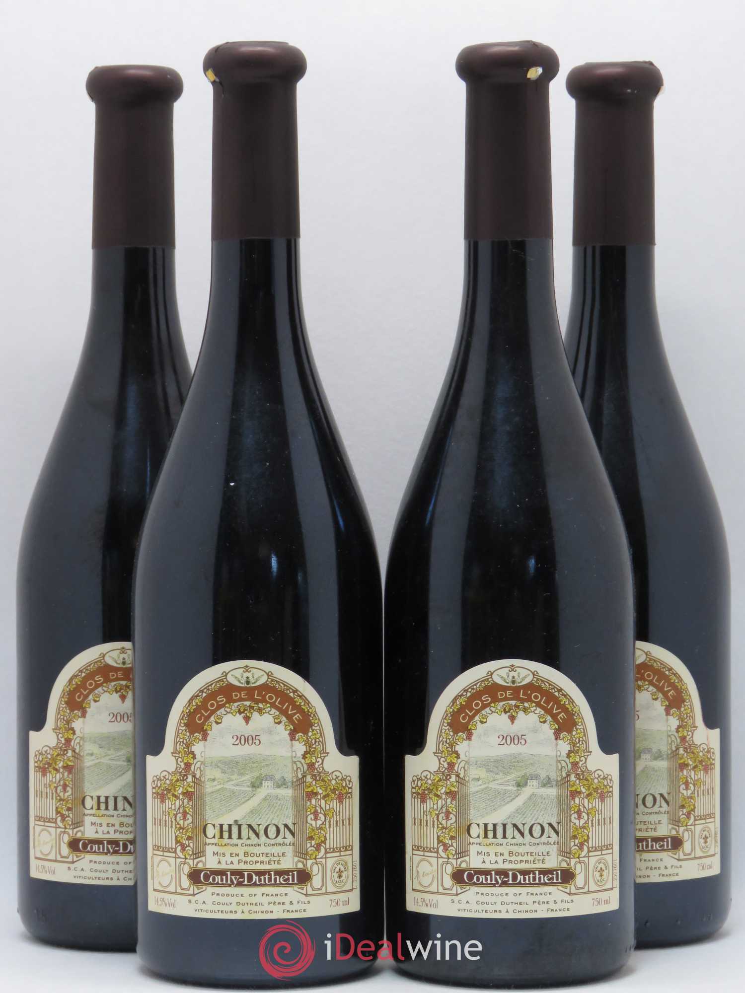 Chinon Clos de l'Olive Couly Dutheil 2005 - Posten von 4 Flaschen - 0
