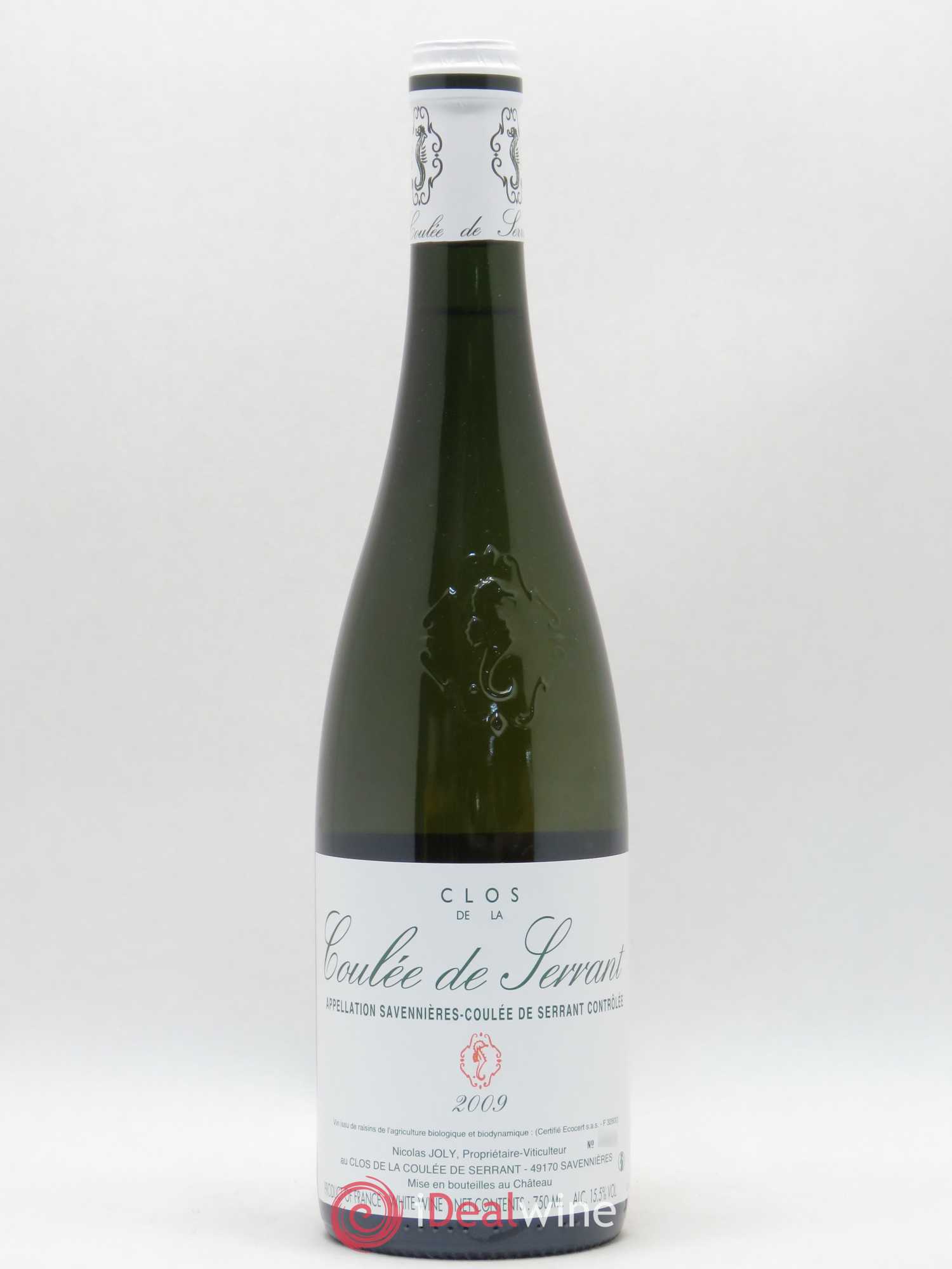 Savennières Clos de la Coulée de Serrant Vignobles de la Coulée de Serrant - Nicolas Joly 2009 - Lot de 1 bouteille - 0