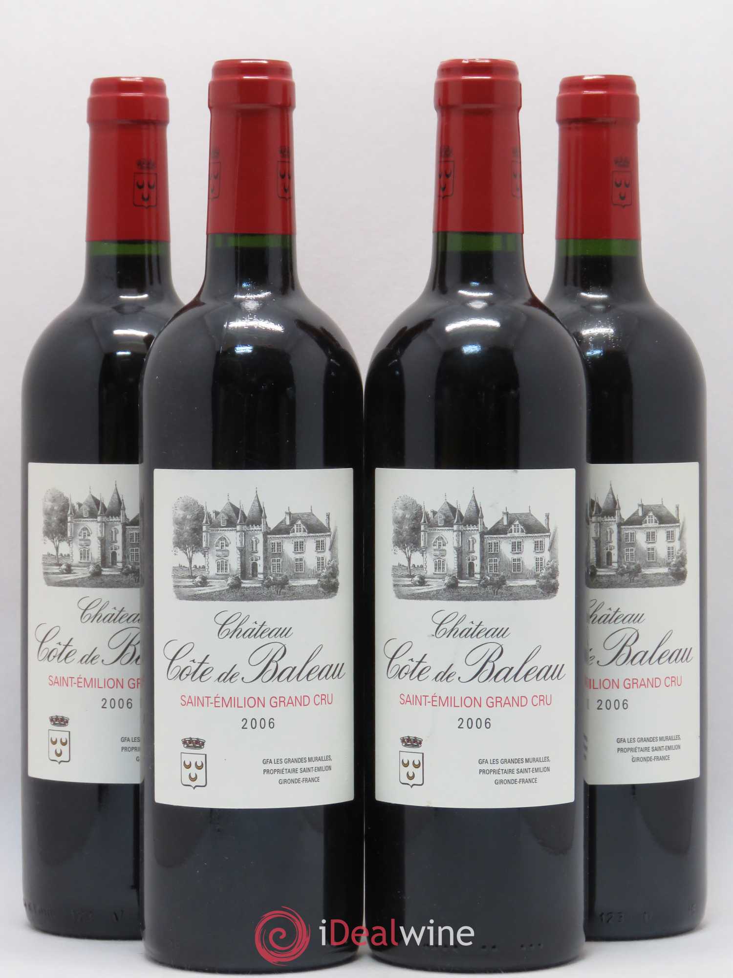 Château Côte de Baleau Grand Cru Classé 2006 - Lot de 4 bouteilles - 0
