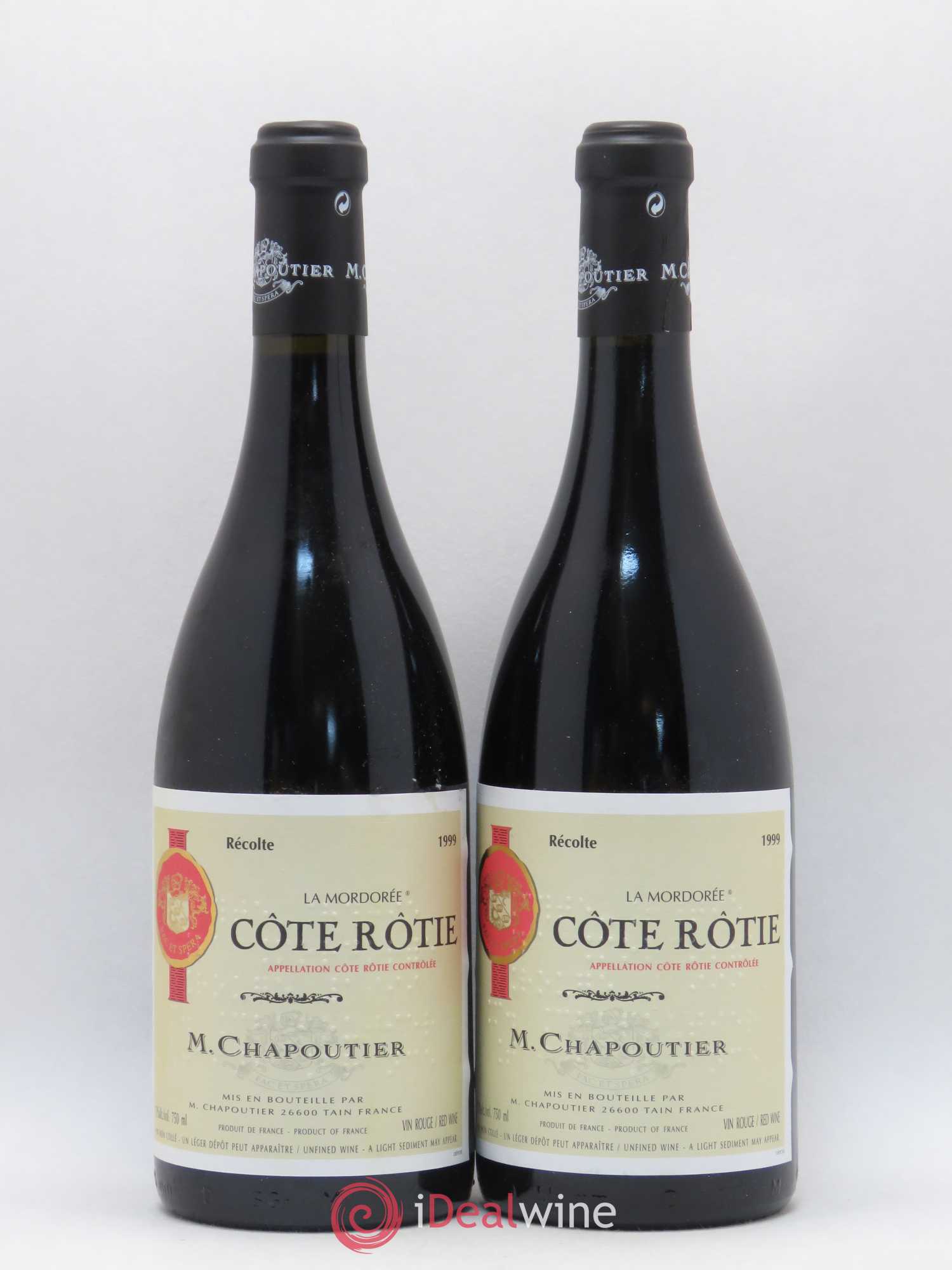 Côte-Rôtie La Mordorée Chapoutier 1999 - Lot de 2 bouteilles - 0