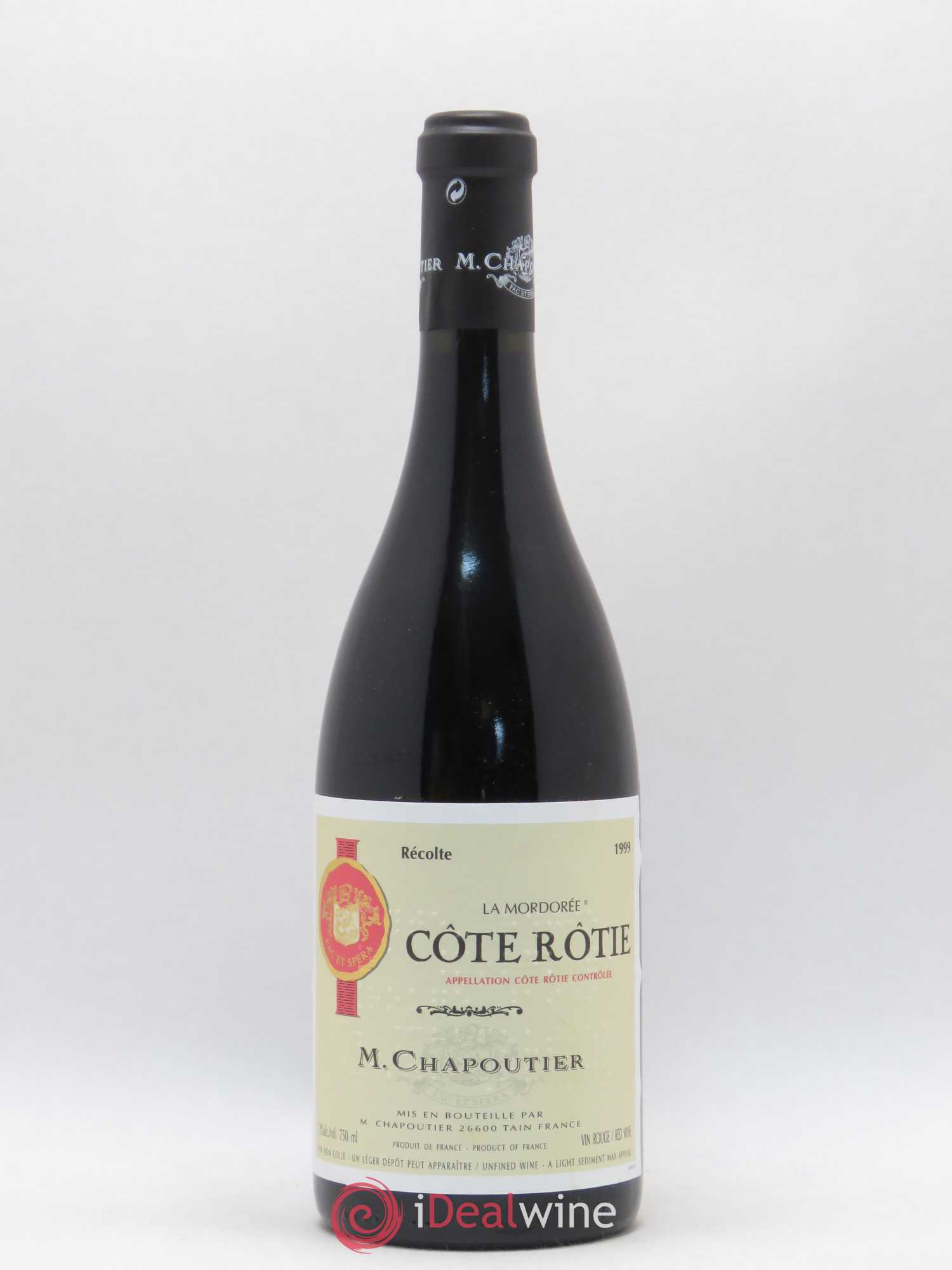 Côte-Rôtie La Mordorée Chapoutier 1999 - Lot de 1 bouteille - 0