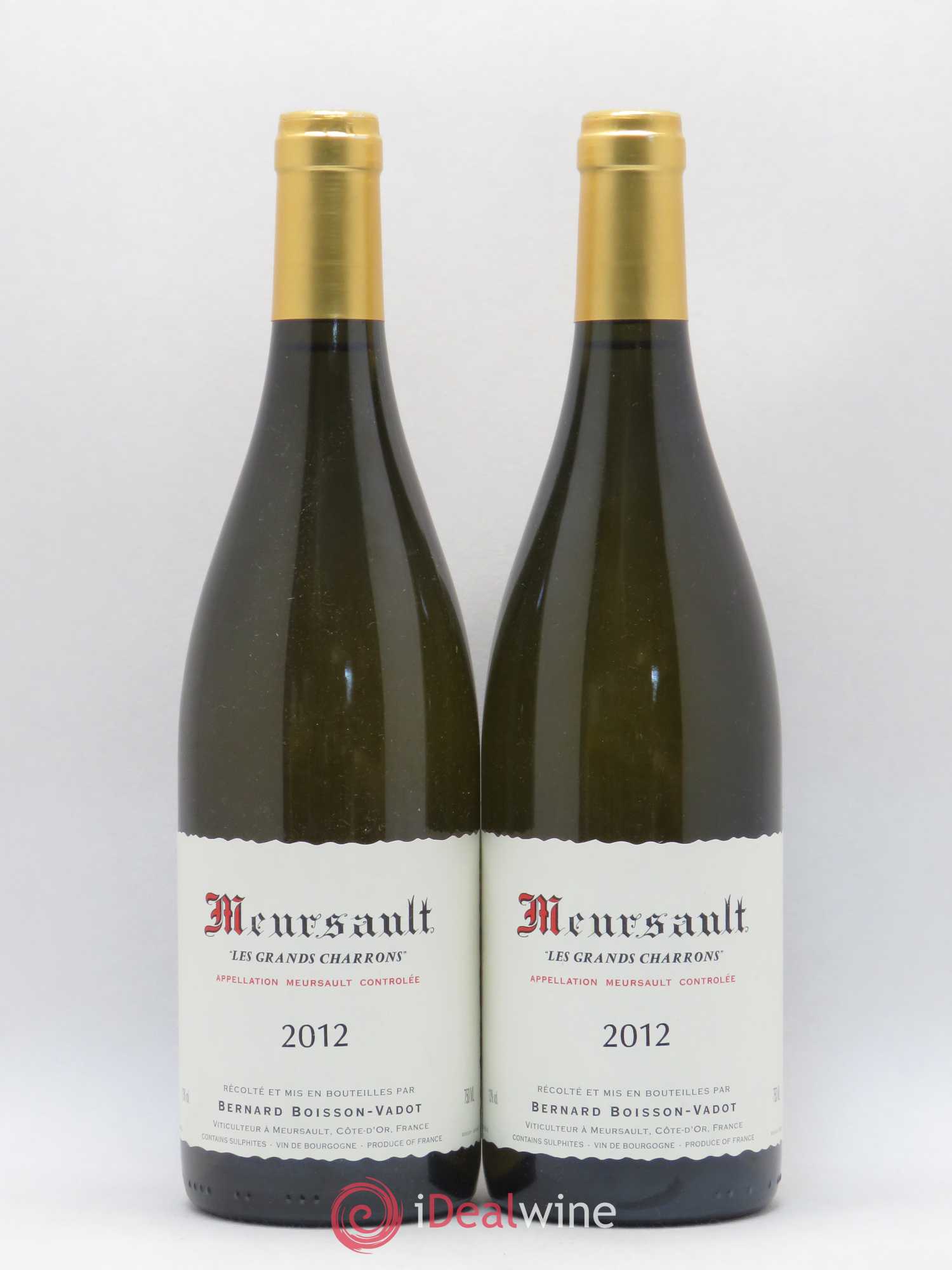 Meursault Les Grands Charrons Boisson-Vadot (Domaine) 2012 - Lot of 2 bottles - 0