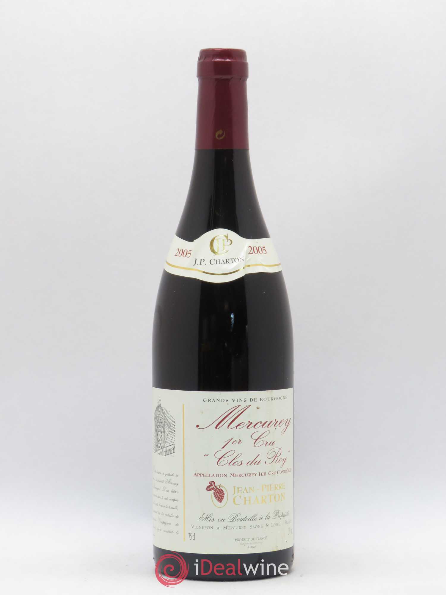 Mercurey 1er Cru Clos du Roi Jean-Pierre Chartron 2005 - Posten von 1 Flasche - 0