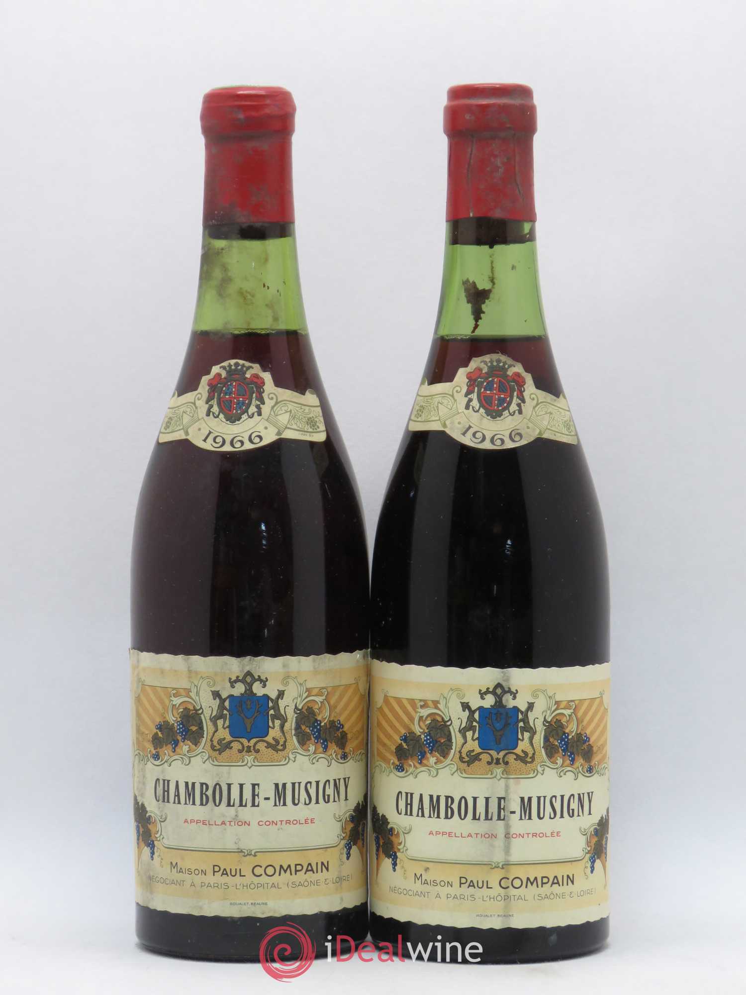 Chambolle-Musigny Compain 1966 - Lot de 2 bouteilles - 0